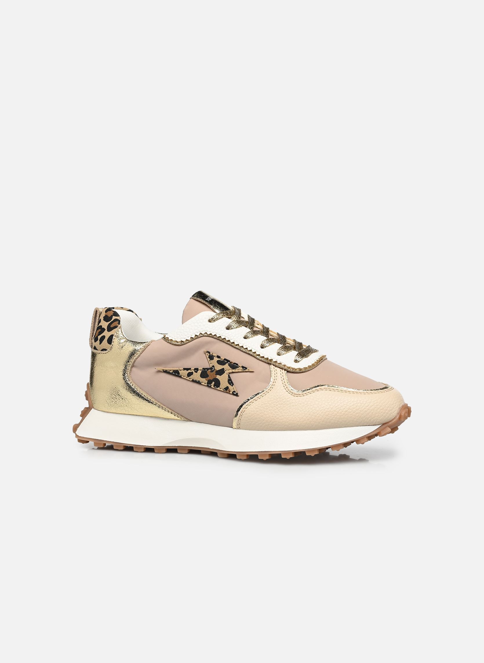 Baskets FLOW Emblem femme beige Vanessa Wu Baskets FLOW Emblem femme beige LEOPARD