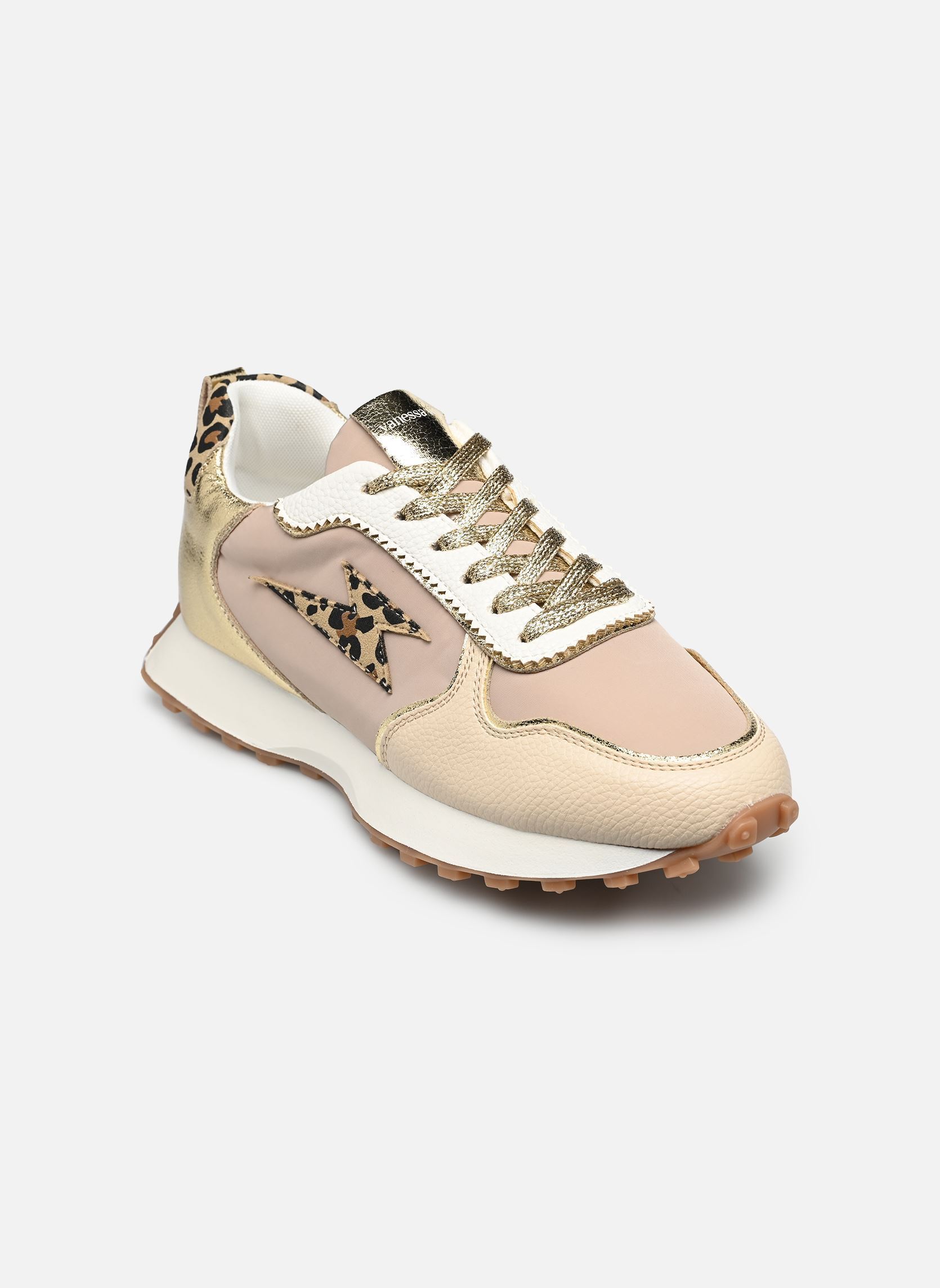 Baskets FLOW Emblem femme beige Vanessa Wu Baskets FLOW Emblem femme beige LEOPARD