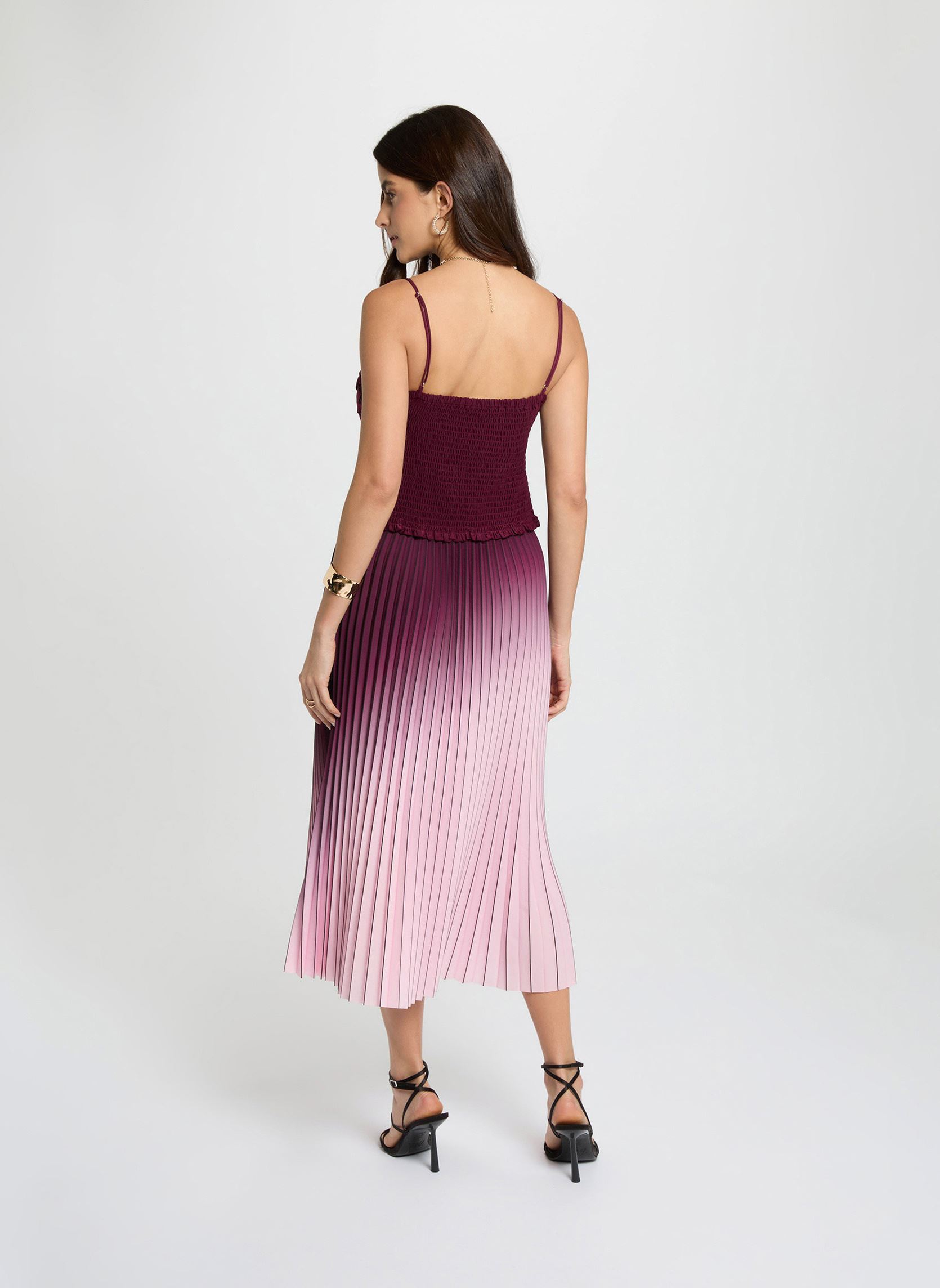 Jupes mi-longues 251-JSUN femme violet Morgan Jupes mi-longues 251-JSUN femme violet FIG