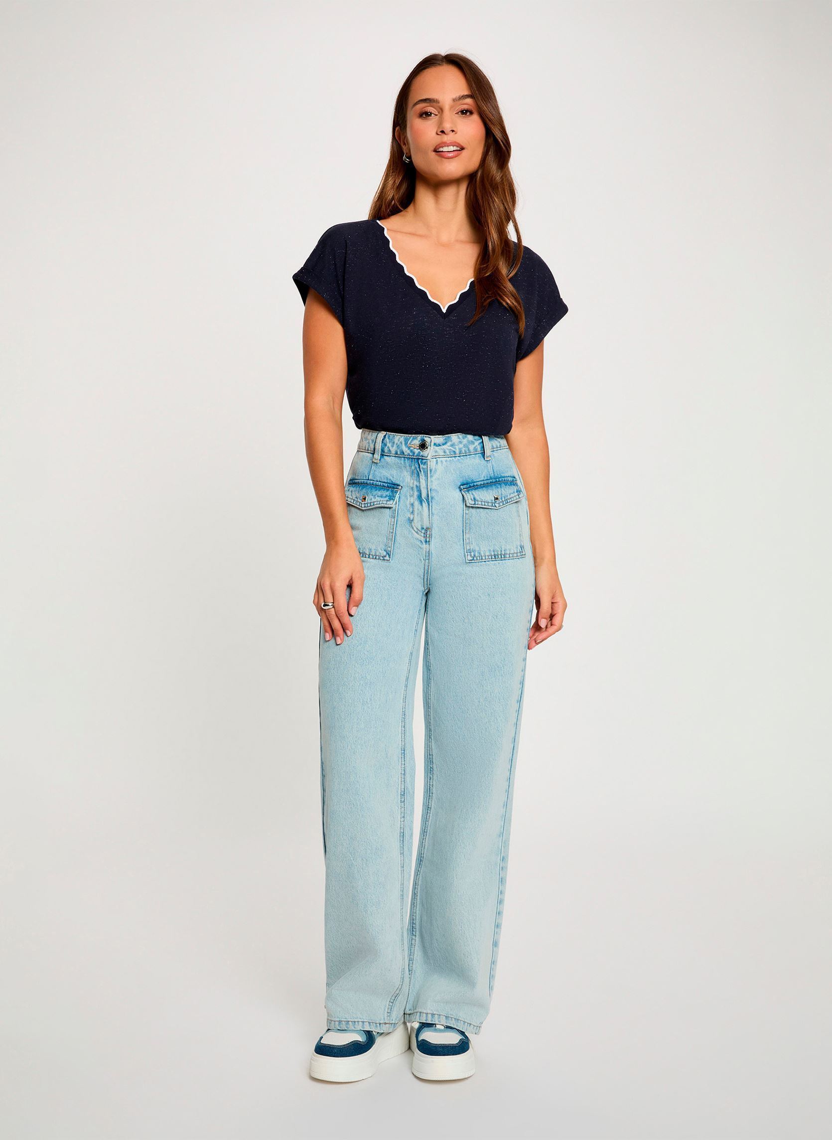 Tee-shirts 261-DIANA femme bleu Morgan Tee-shirts 261-DIANA femme bleu MARINE M