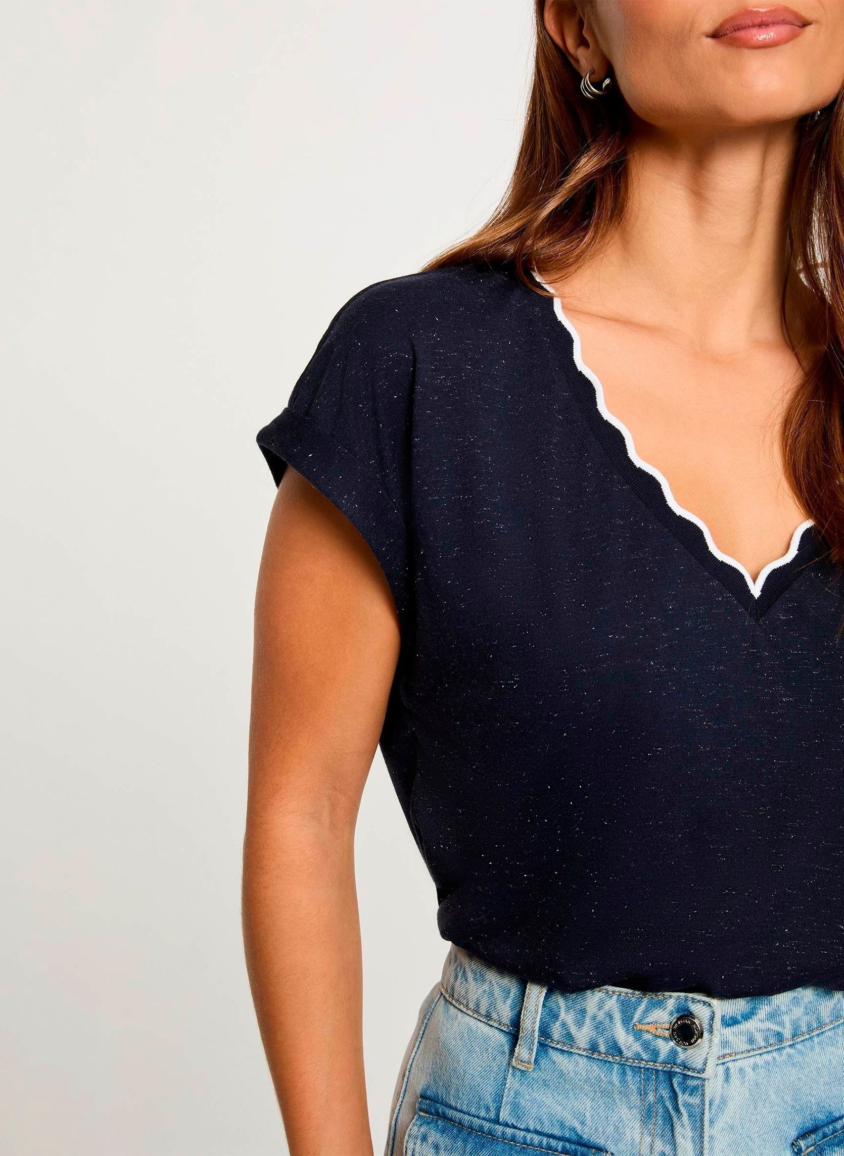 Tee-shirts 261-DIANA femme bleu Morgan Tee-shirts 261-DIANA femme bleu MARINE M