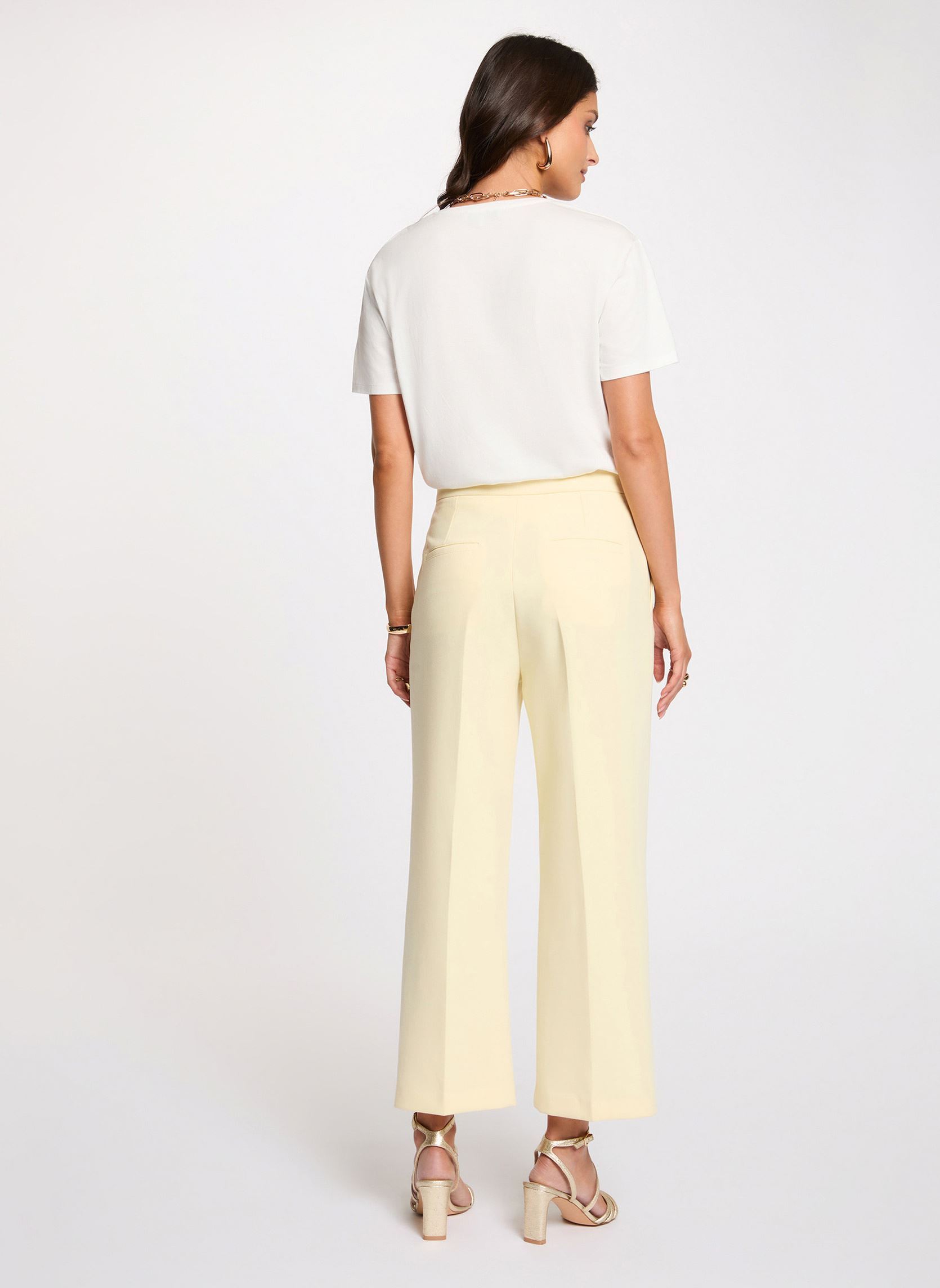 Pantalons droit 261-PVADO.F femme jaune Morgan Pantalons droit 261-PVADO.F femme jaune BUTTER M