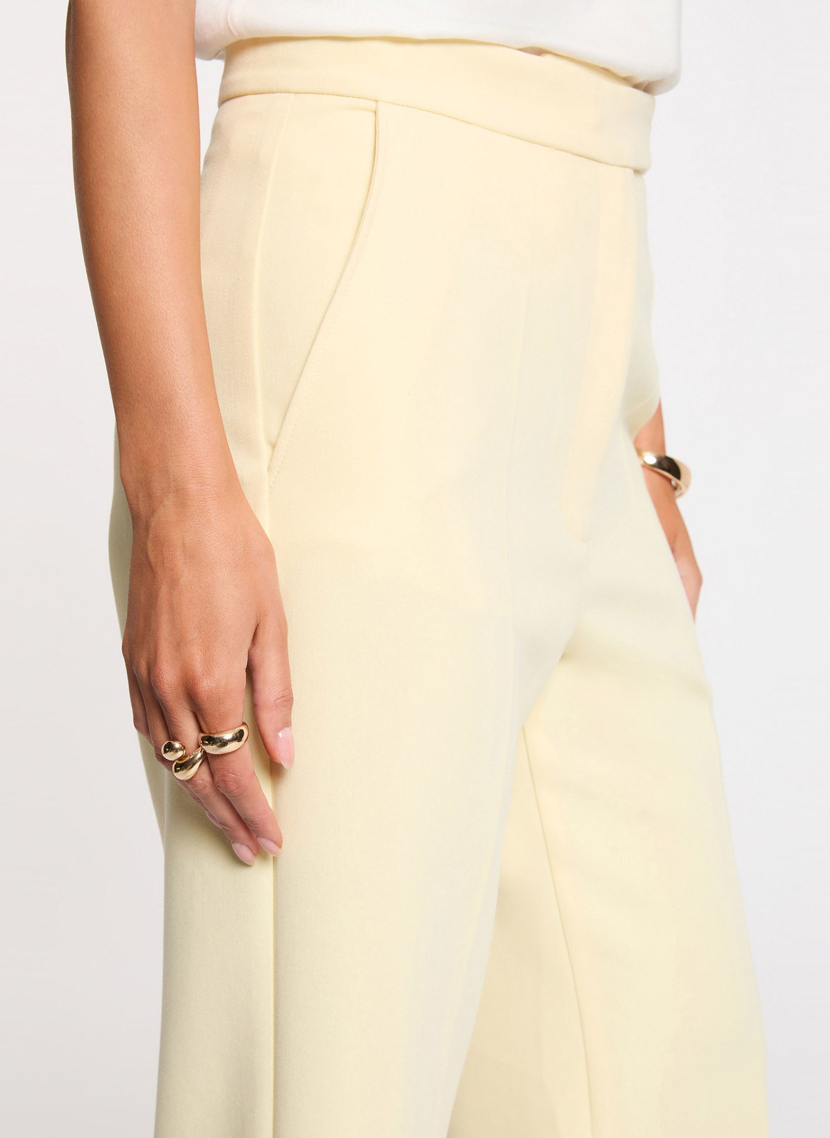 Pantalons droit 261-PVADO.F femme jaune Morgan Pantalons droit 261-PVADO.F femme jaune BUTTER M