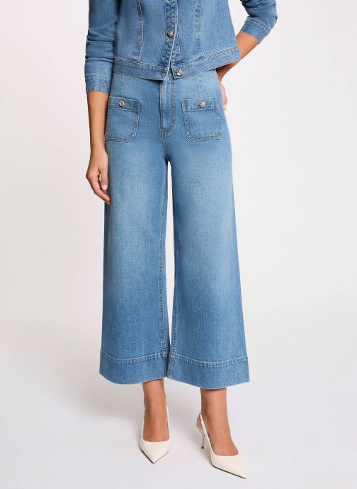 Morgan Wijde jeans / Flared Jeans 261-PODIA2 dames blauw