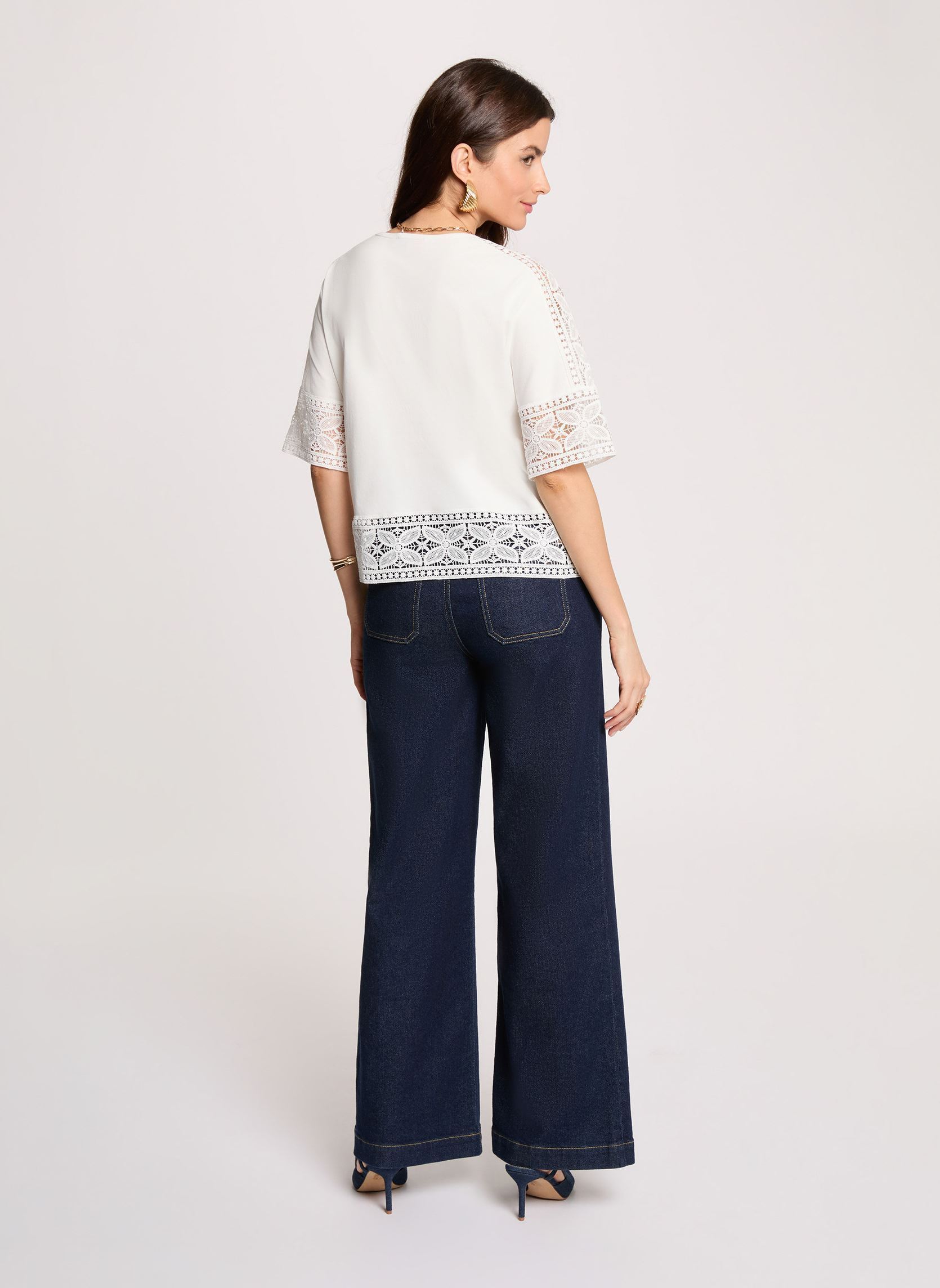 T-shirts 261-DTAL dames wit Morgan T-shirts 261-DTAL dames wit OFF WHITE M