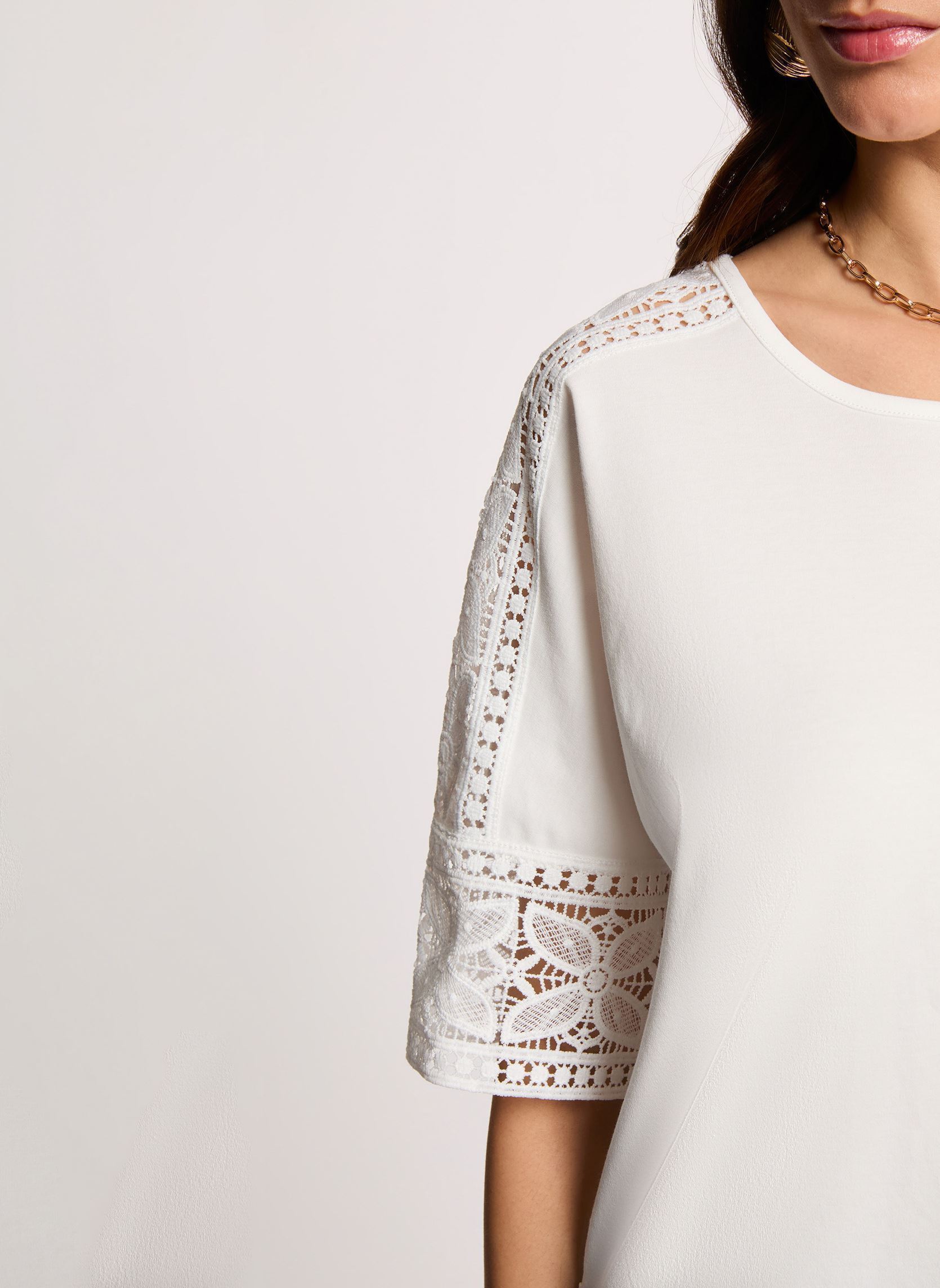 T-shirts 261-DTAL dames wit Morgan T-shirts 261-DTAL dames wit OFF WHITE M