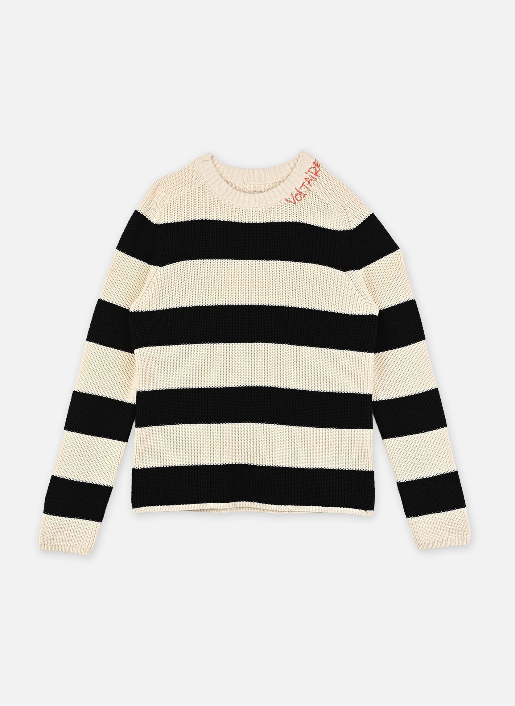 Truien X60597 meisjes wit Zadig & Voltaire Truien X60597 meisjes wit ecru noir