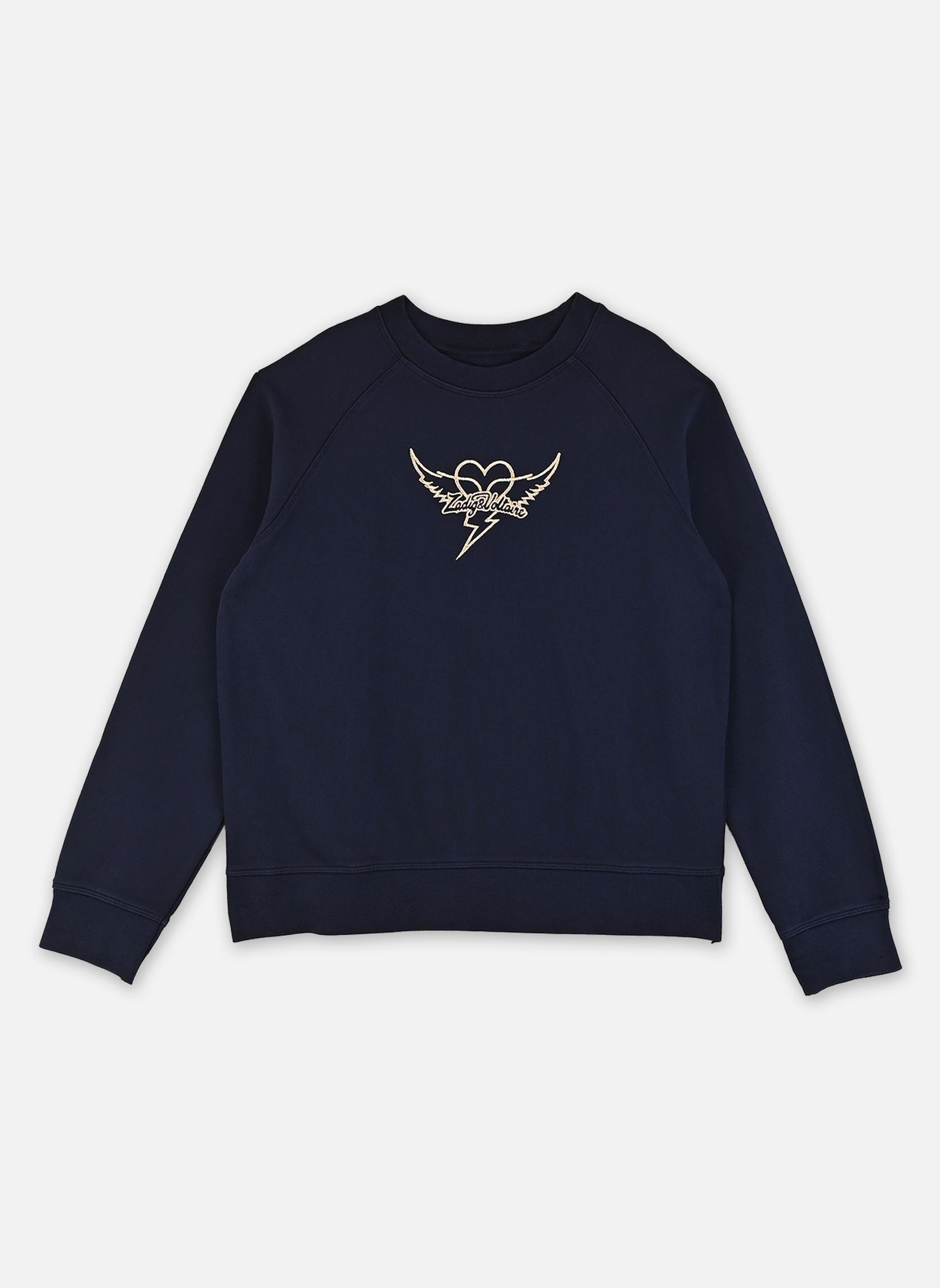 Kapuzenpullover X60537 mädchen blau Zadig & Voltaire Kapuzenpullover X60537 mädchen blau Nuit