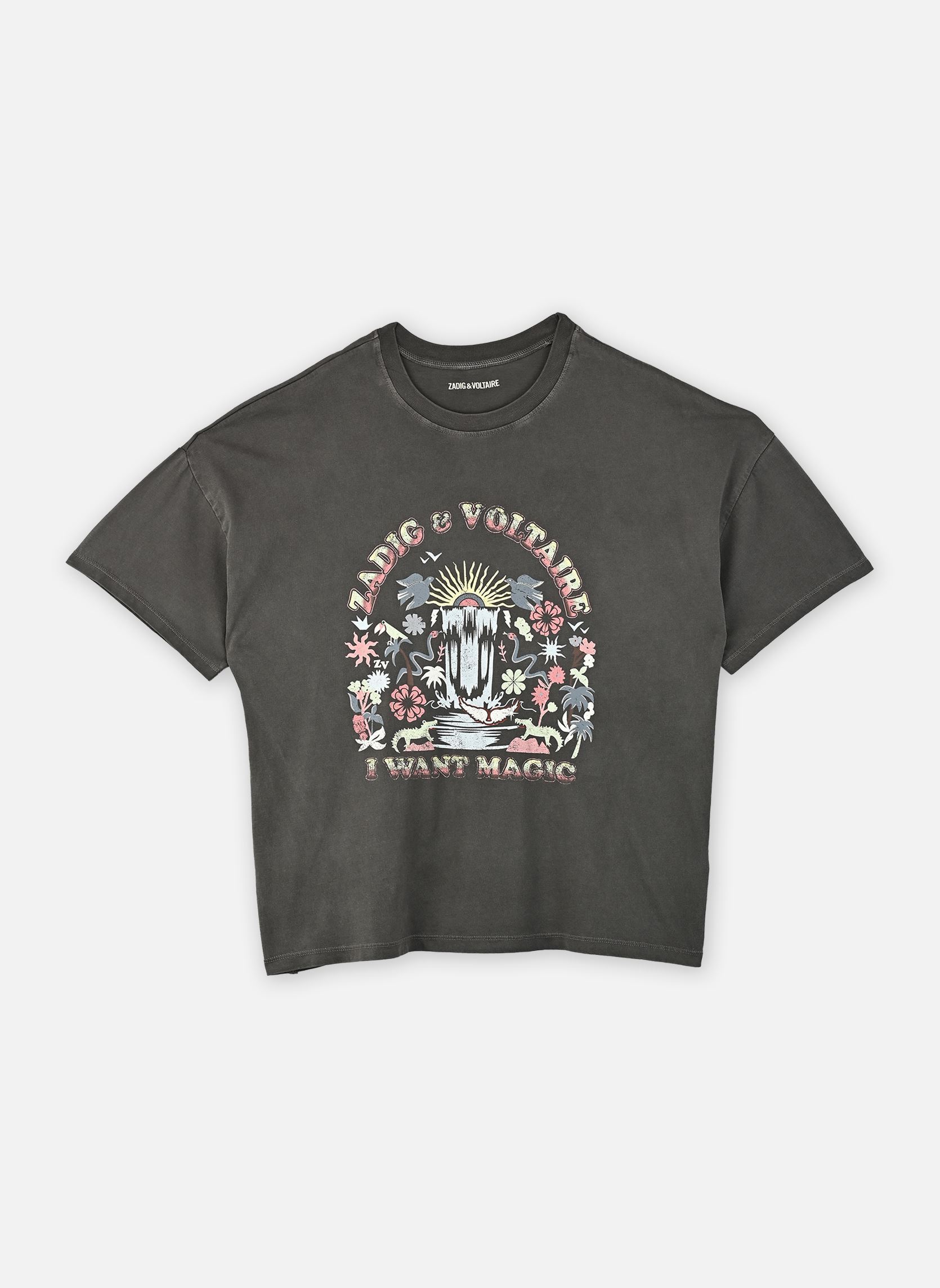 Kurzarm-T-Shirts X60528 mädchen schwarz Zadig & Voltaire Kurzarm-T-Shirts X60528 mädchen schwarz Black