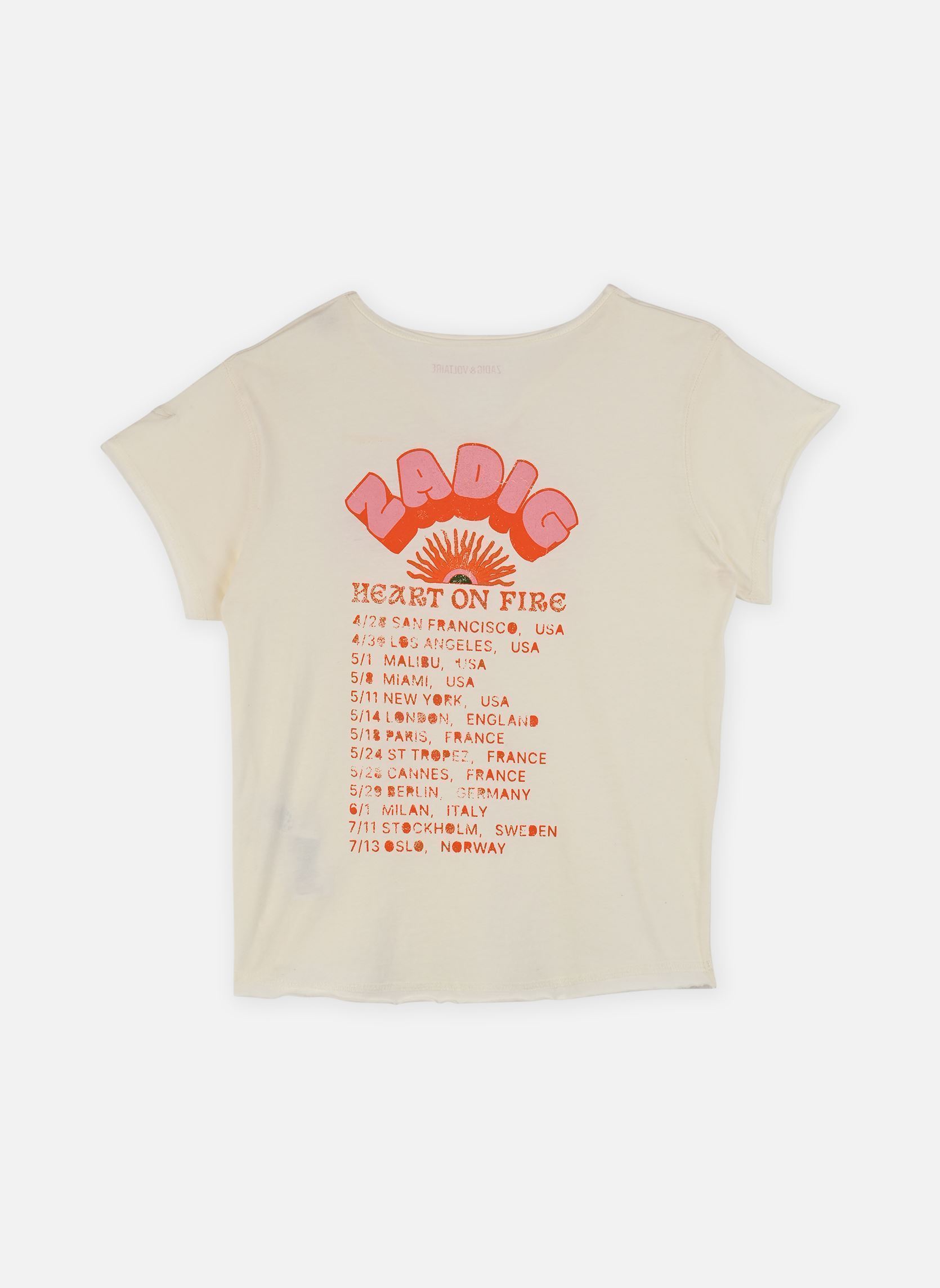 Kurzarm-T-Shirts X60530 mädchen weiß Zadig & Voltaire Kurzarm-T-Shirts X60530 mädchen weiß Milk