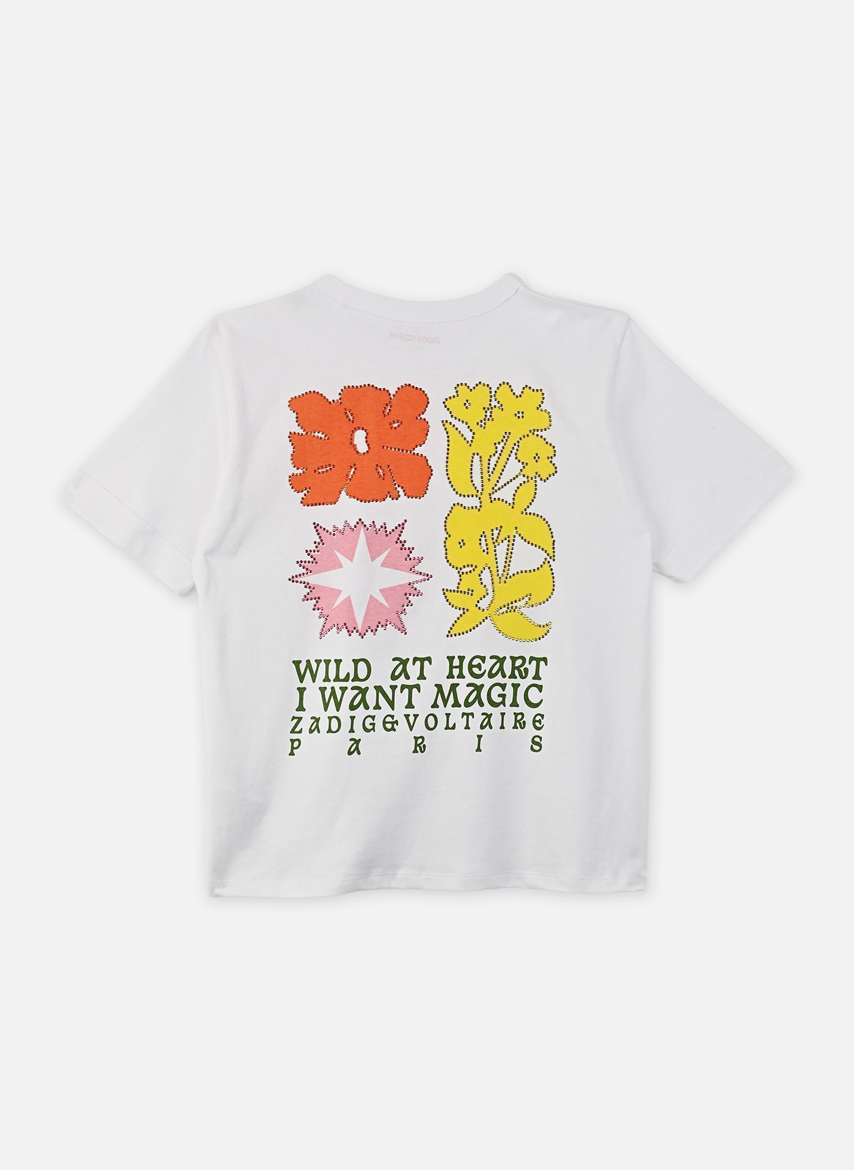 Kurzarm-T-Shirts X60534 mädchen weiß Zadig & Voltaire Kurzarm-T-Shirts X60534 mädchen weiß Blanc