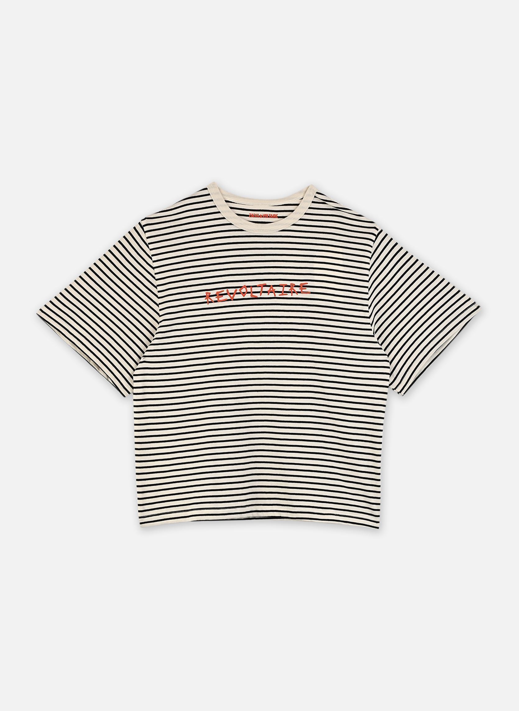 T-shirts met korte mouwen X60579 meisjes wit Zadig & Voltaire T-shirts met korte mouwen X60579 meisjes wit ecru noir