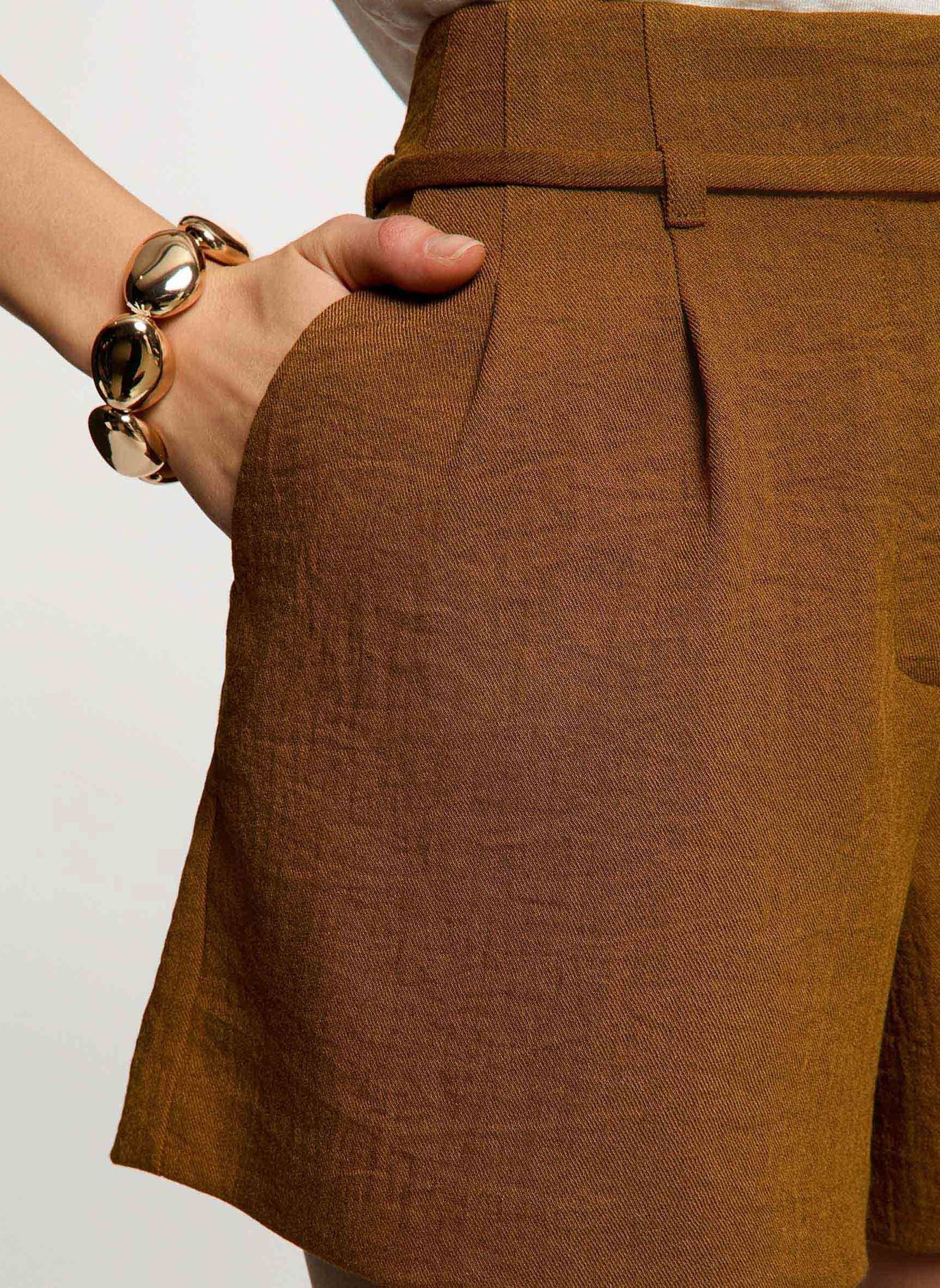 Shorts 261-SHEDA femme marron Morgan Shorts 261-SHEDA femme marron GOLDEN BROWN