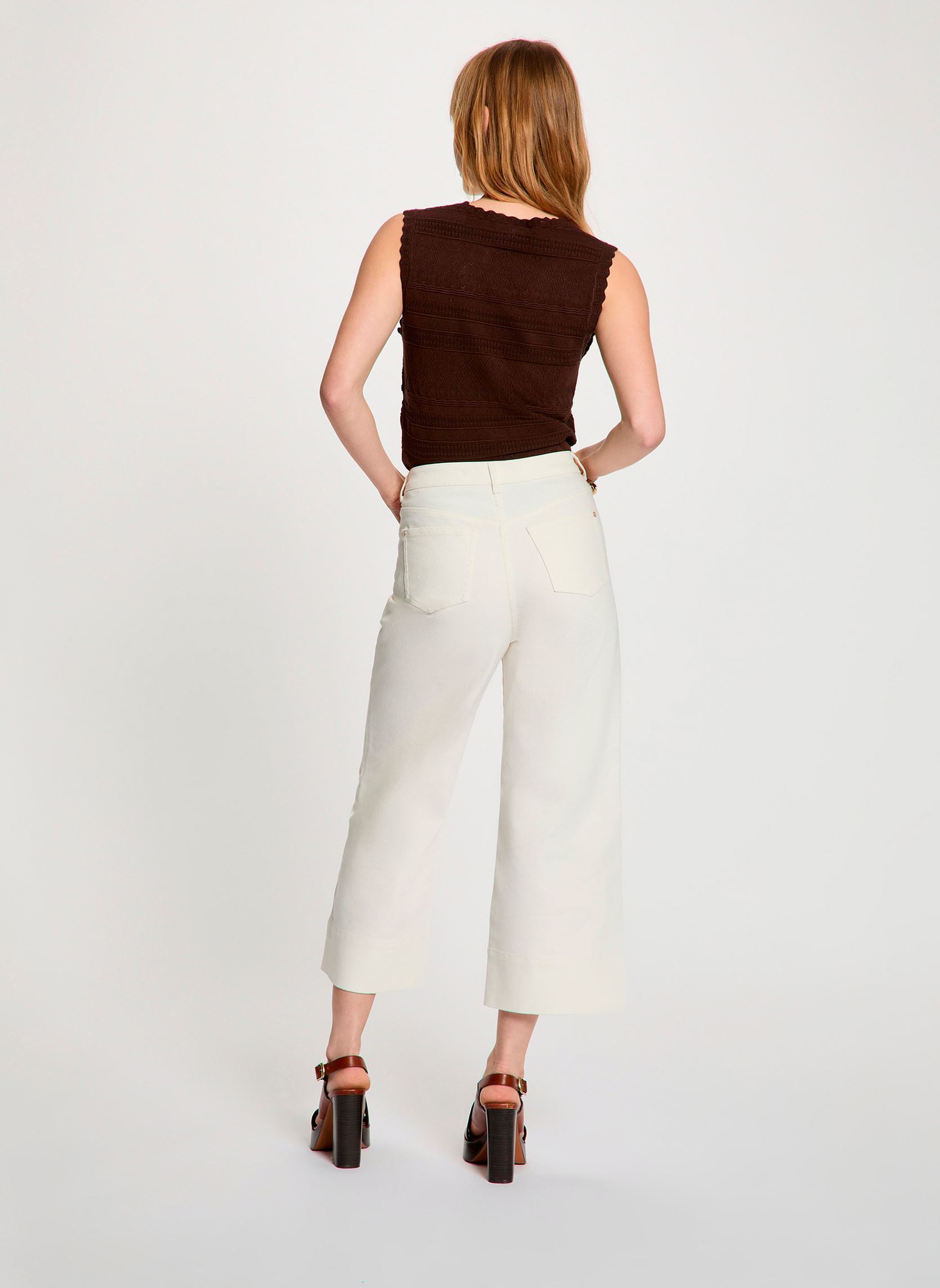 Weite Jeans 261-PIMOTA damen weiß Morgan Weite Jeans 261-PIMOTA damen weiß OFF WHITE M