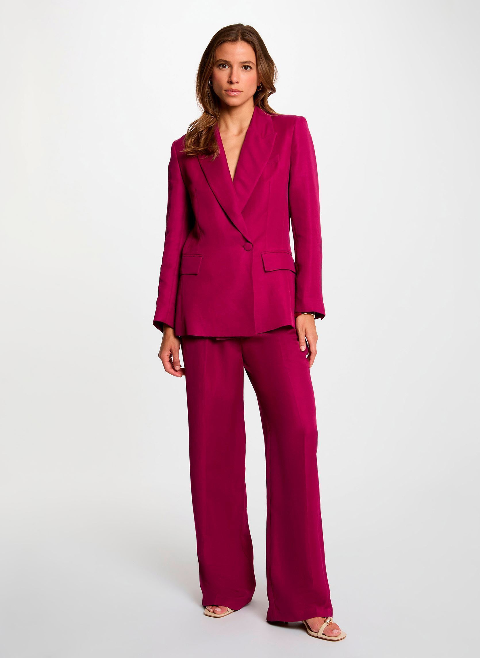 Pantalons droit 261-PCAPI.F femme violet Morgan Pantalons droit 261-PCAPI.F femme violet MYRTILLE M