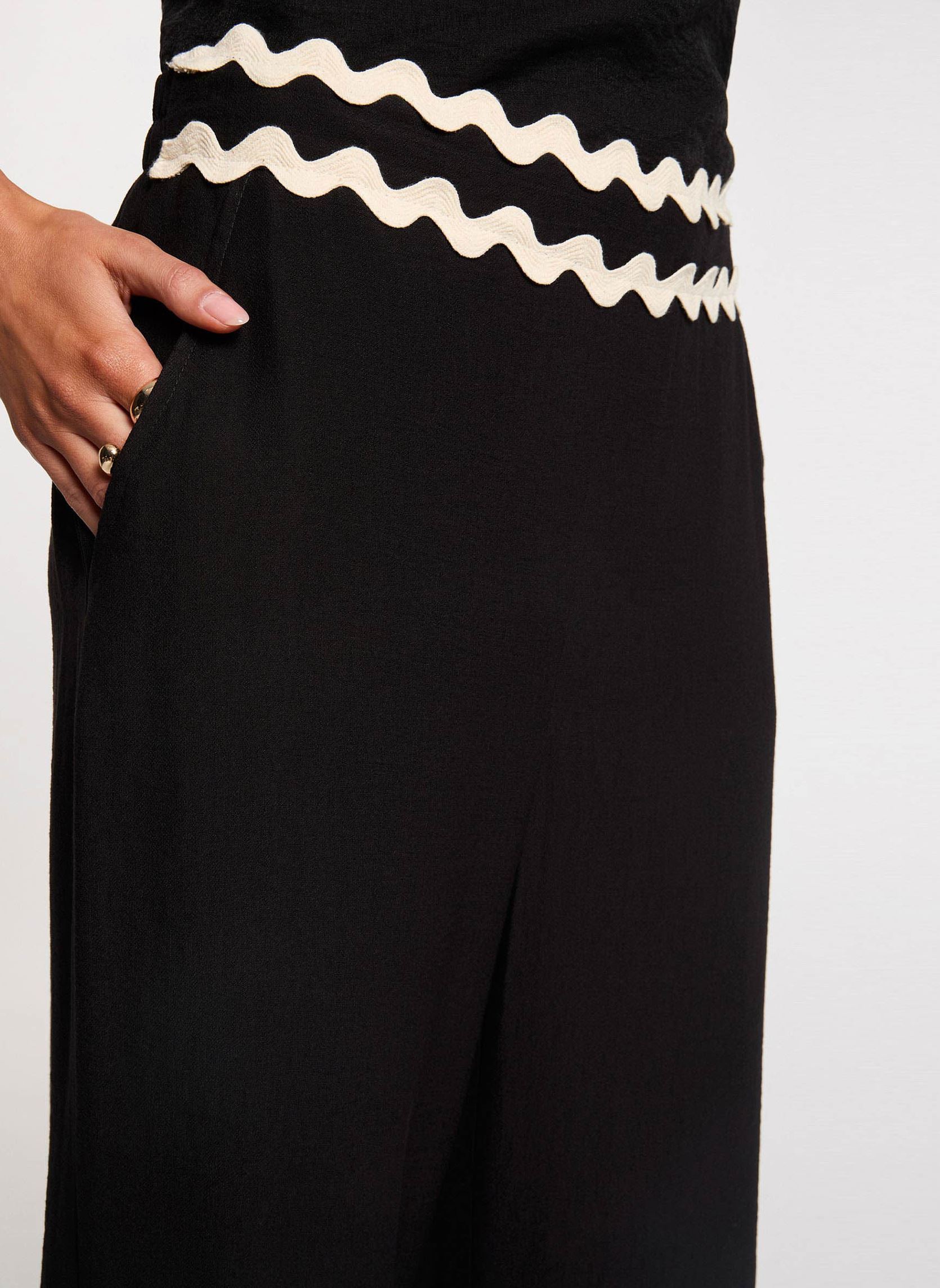 Pantalons larges 261-POPA femme noir Morgan Pantalons larges 261-POPA femme noir NOIR M