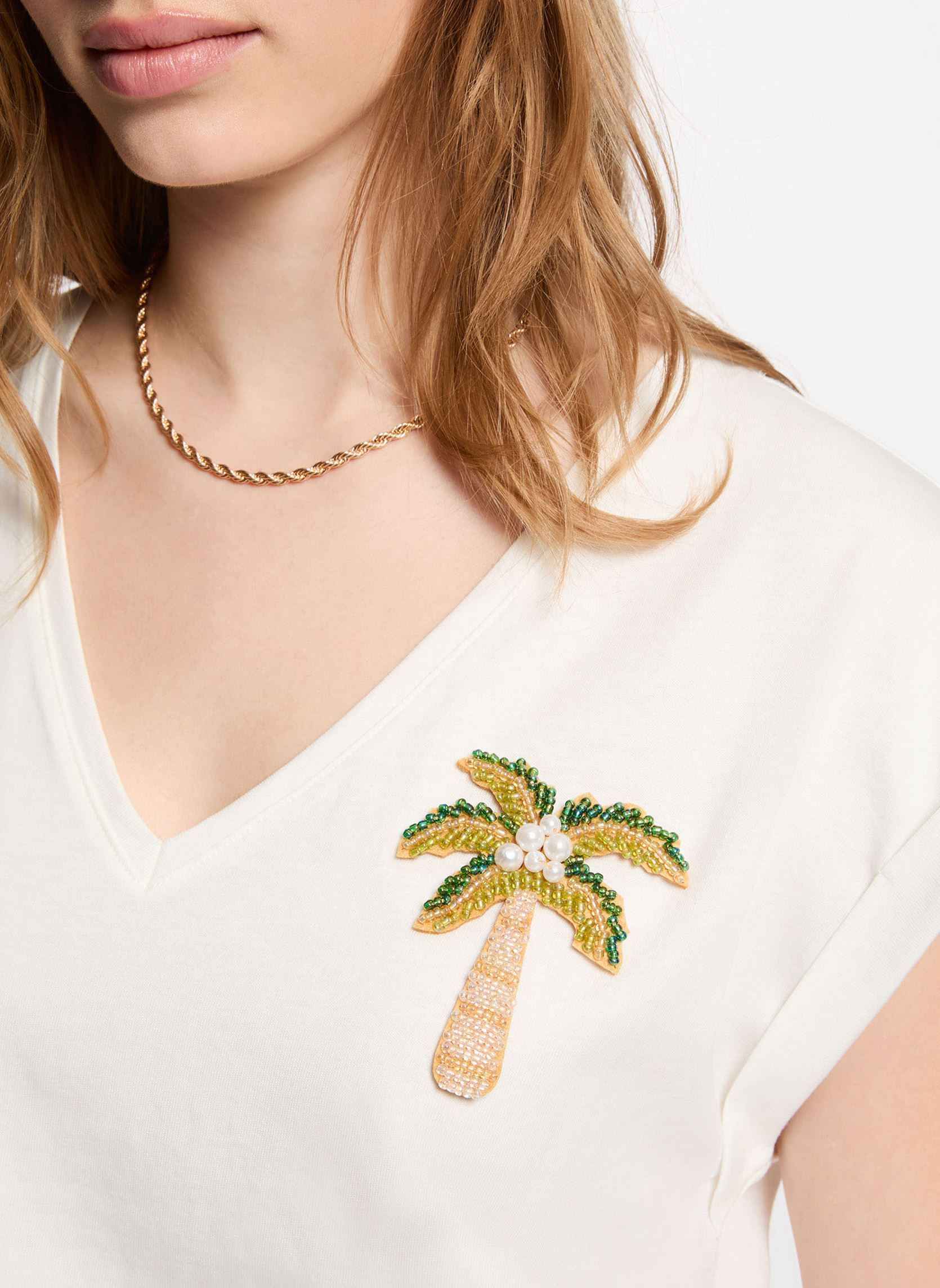 Tee-shirts 261-DPALM femme blanc Morgan Tee-shirts 261-DPALM femme blanc OFF WHITE M