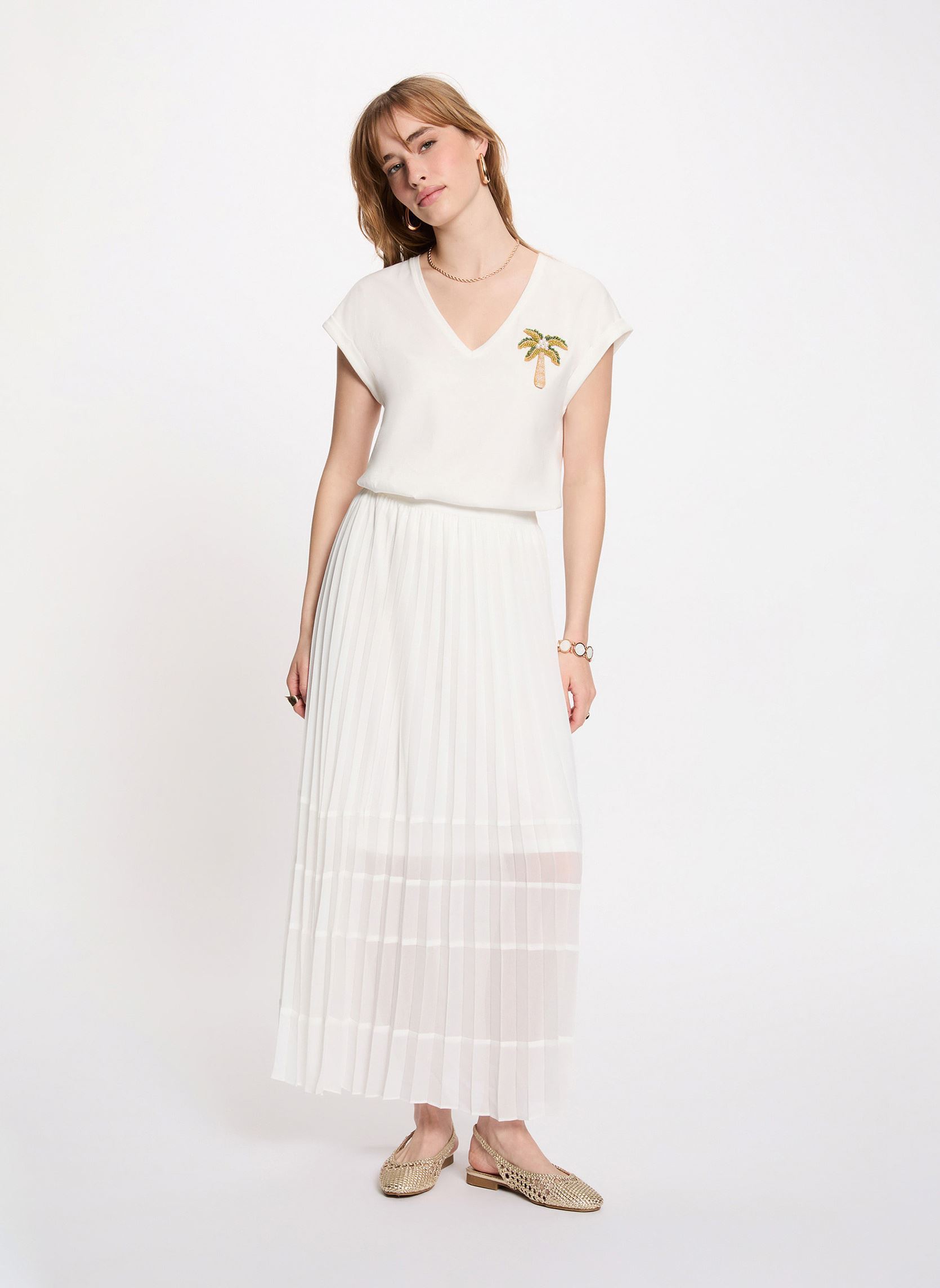 Tee-shirts 261-DPALM femme blanc Morgan Tee-shirts 261-DPALM femme blanc OFF WHITE M