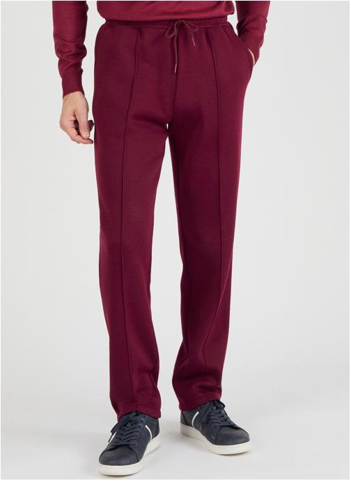 Damart Pantalons droits 83554 homme rouge