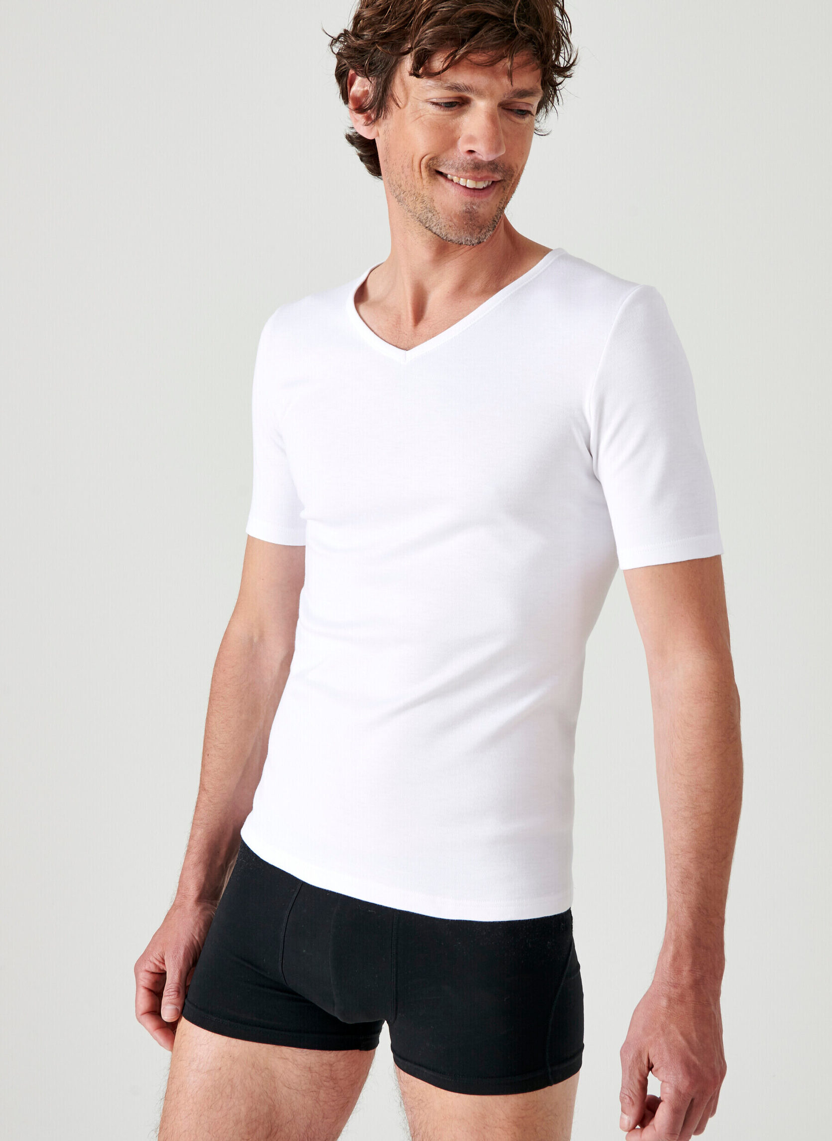 T-shirt Thermolactyl manches courtes, maille classique - T shirt de