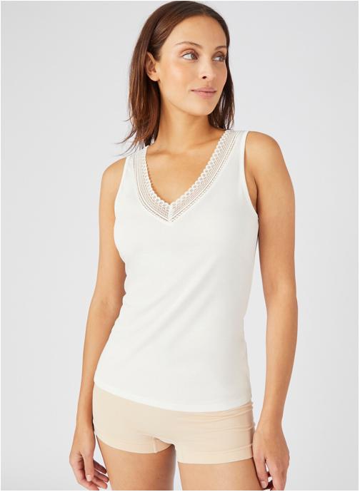 Damart Débardeurs 79219 femme blanc