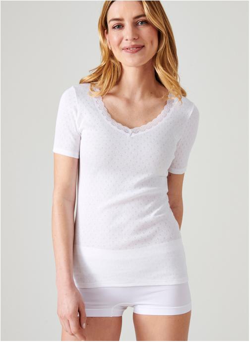 Damart Tee-shirts 60566 femme blanc