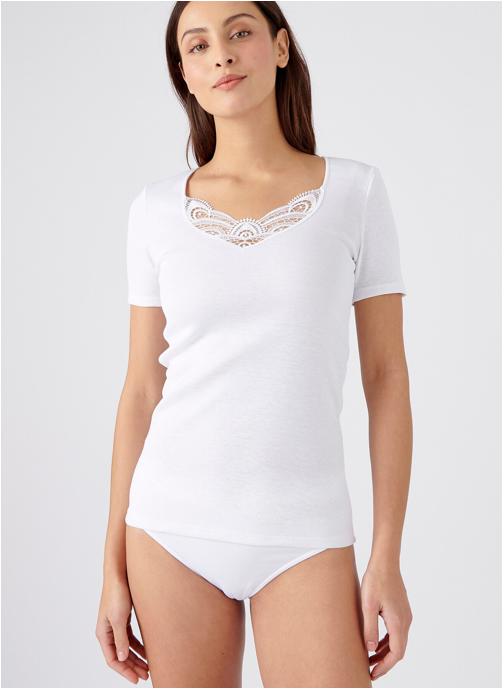 Damart Tee-shirts 74044 femme blanc