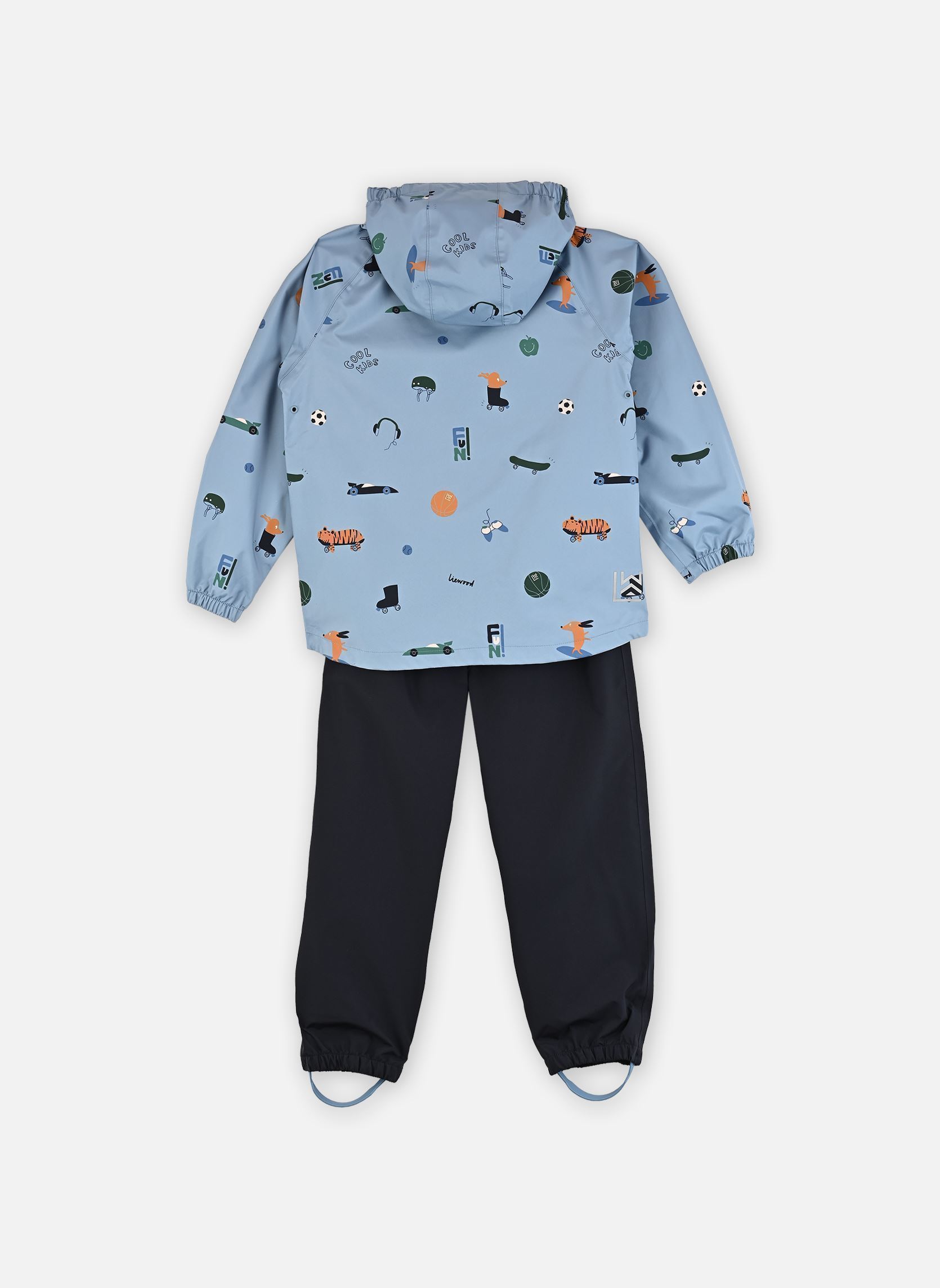 Vestes imperméables et coupe-vents Pedia Rainwear Set bleu Liewood Vestes imperméables et coupe-vents Pedia Rainwear Set bleu Fun / Beach blue