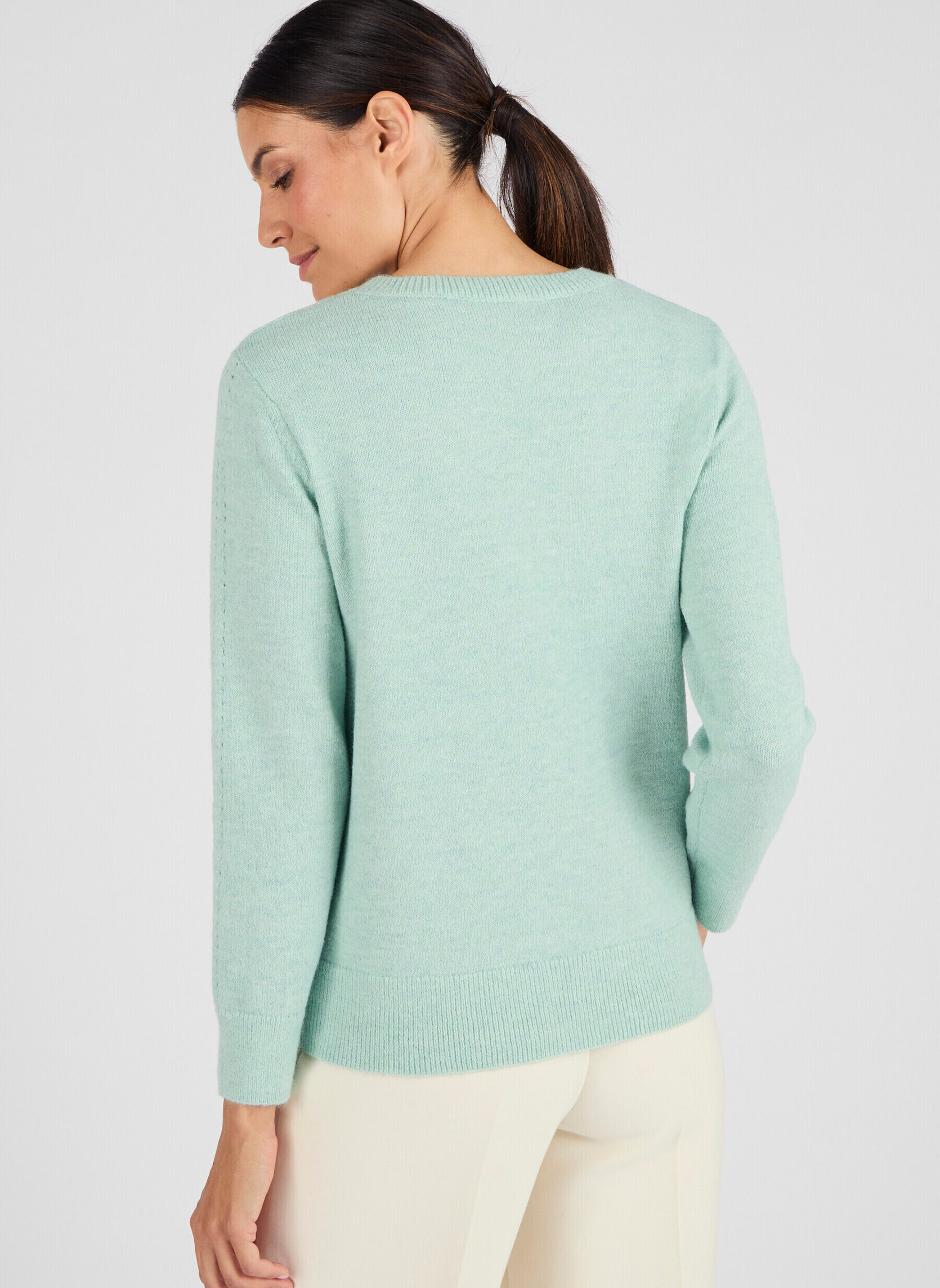 Pulls 82973 femme vert Damart Pulls 82973 femme vert Vert clair