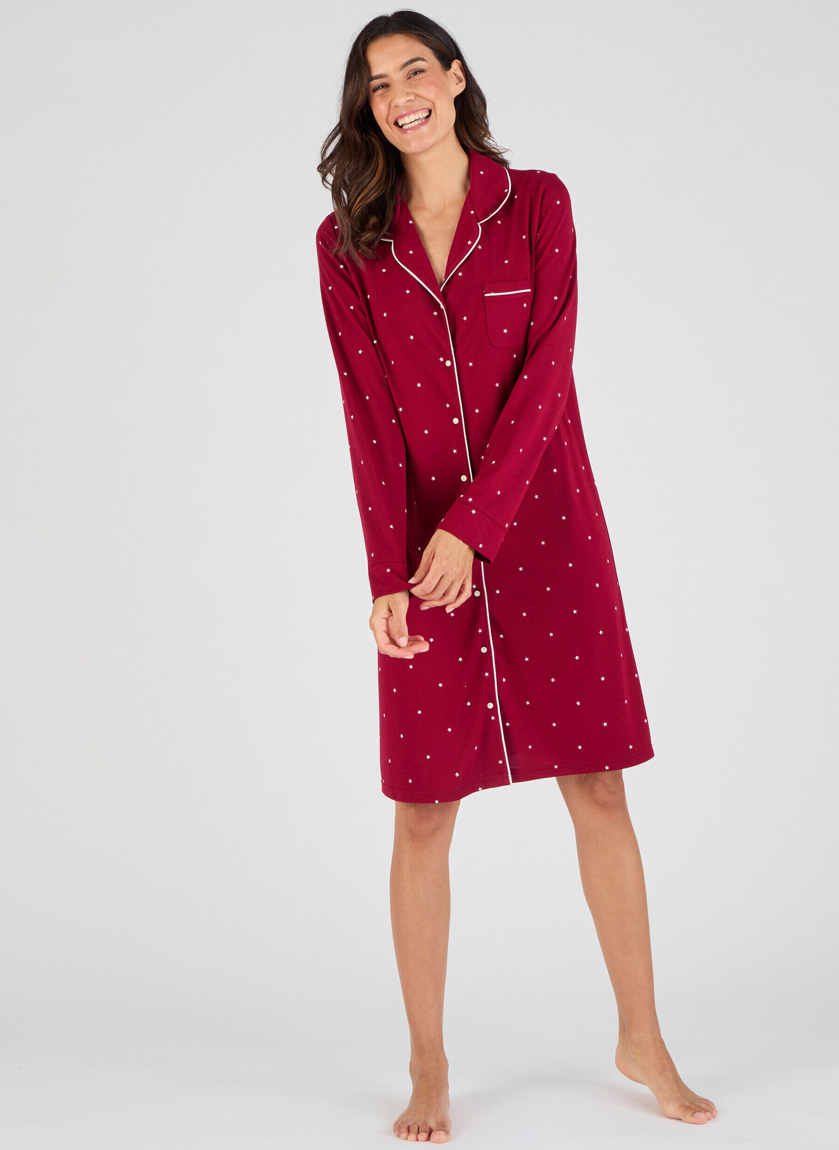Nuisettes 83980 femme rouge Damart Nuisettes 83980 femme rouge Rouge