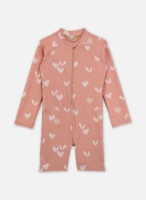 Einteiler Max Printed LS Swim Jumpsuit mädchen weiß
