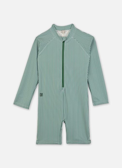 Liewood Einteiler Max Stripe LS Swim Jumpsuit mädchen grün