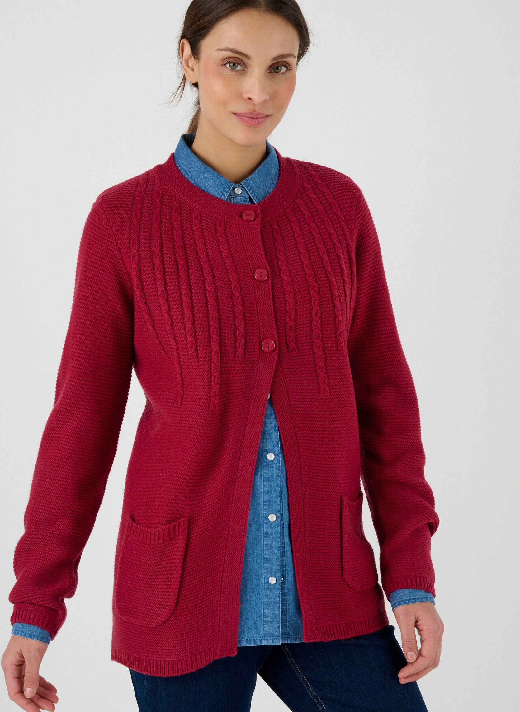 Damart Gilet - gris chiné moyen/gris