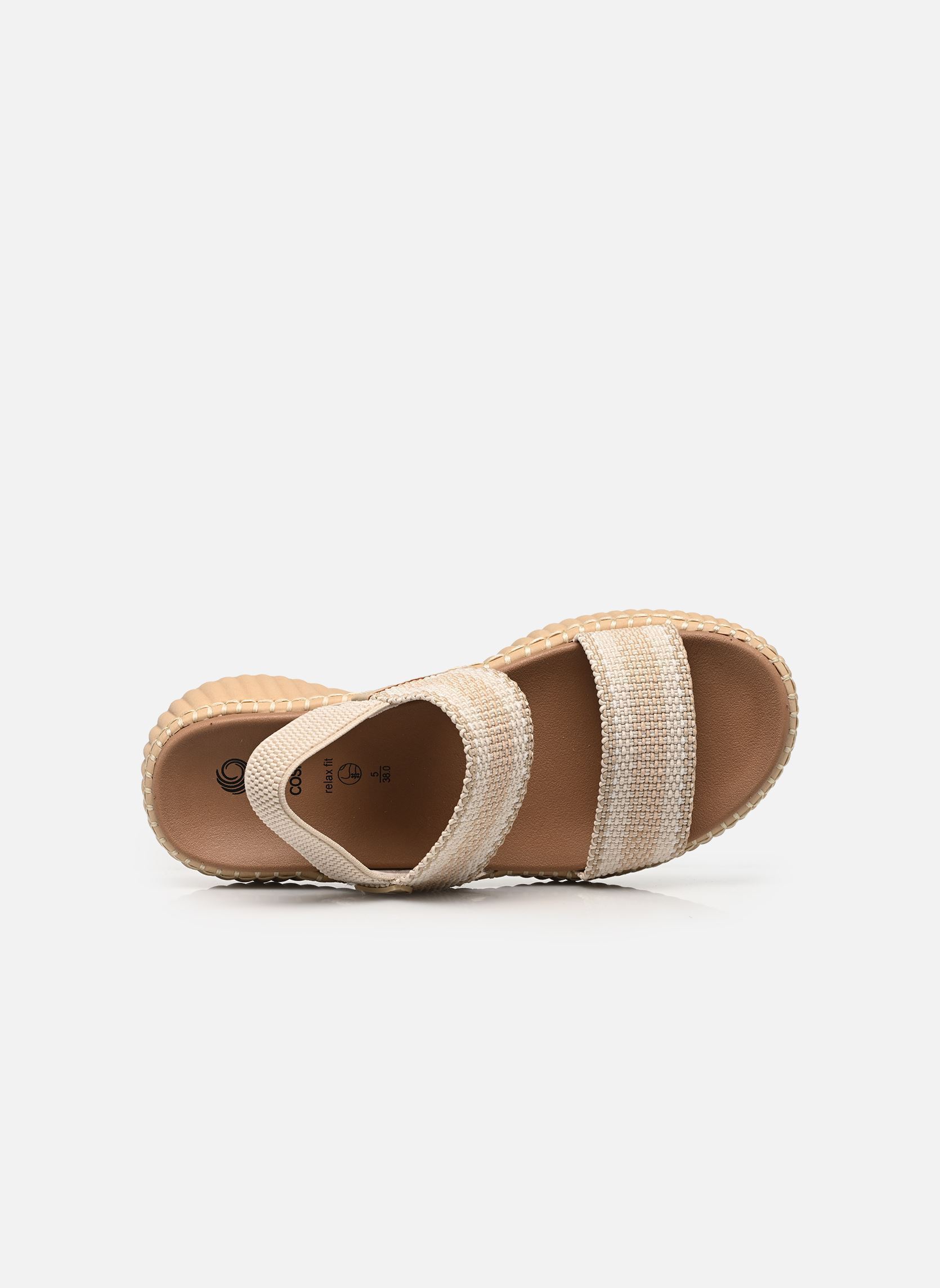 Sandales compensées et plateformes 28760-44 femme beige Jana shoes Sandales compensées et plateformes 28760-44 femme beige Beige comb