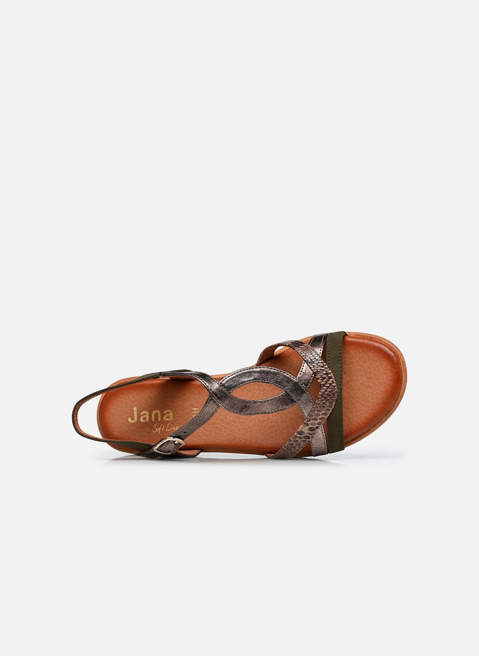 Sandales compensées et plateformes 28278-46 femme vert Jana shoes Sandales compensées et plateformes 28278-46 femme vert Olive Comb