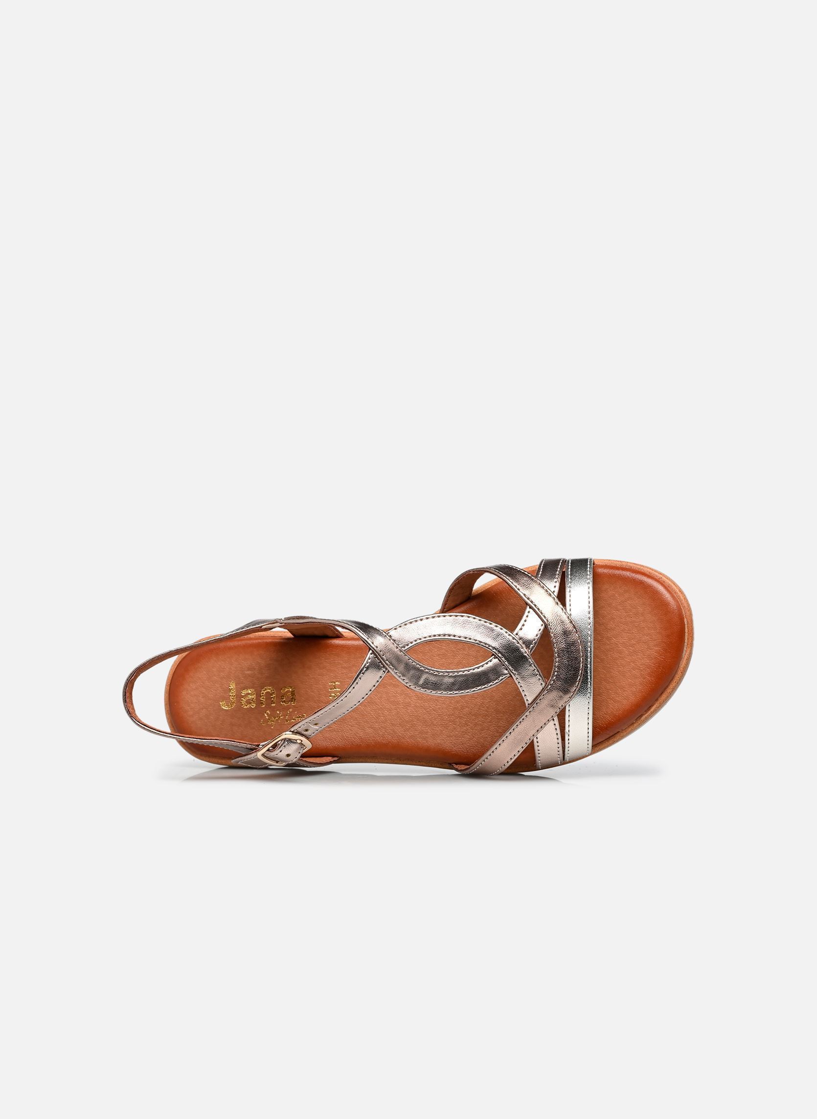 Sandales compensées et plateformes 28278-46 femme argent Jana shoes Sandales compensées et plateformes 28278-46 femme argent METALLIC COMB
