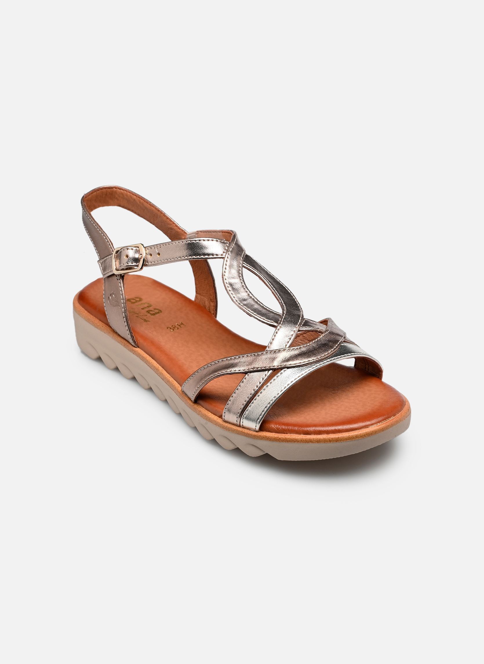 Sandales compensées et plateformes 28278-46 femme argent Jana shoes Sandales compensées et plateformes 28278-46 femme argent METALLIC COMB