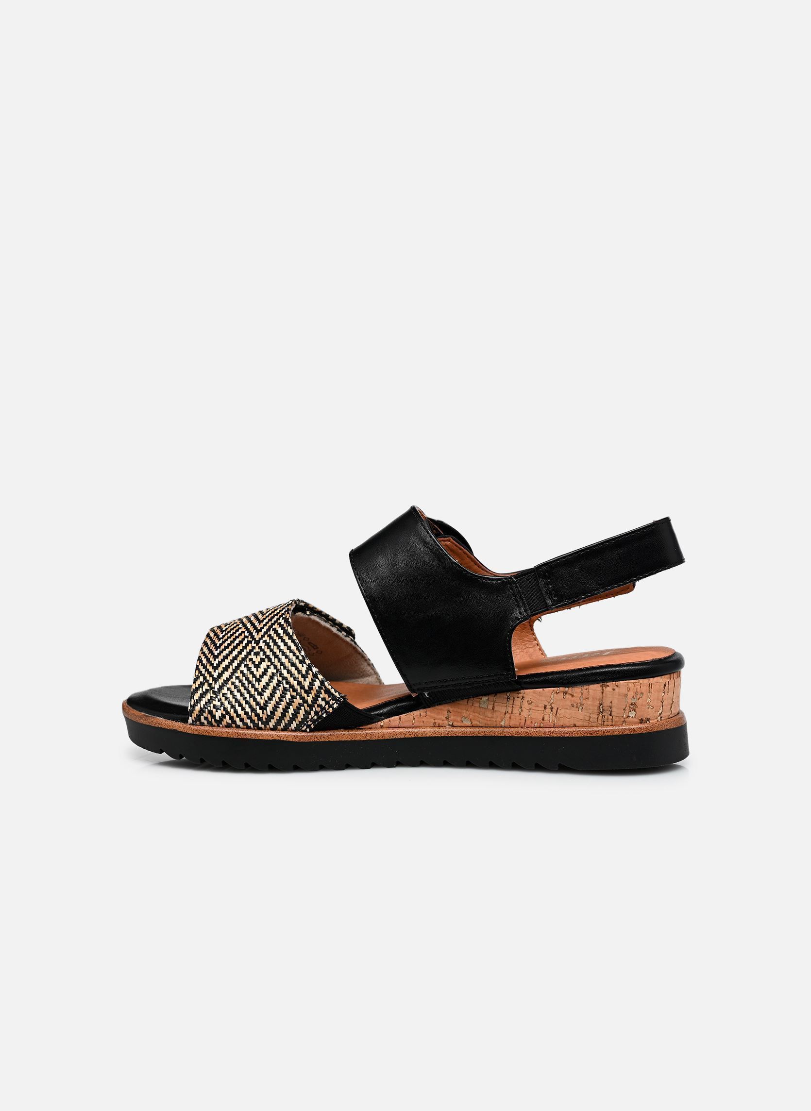 Sandales compensées et plateformes 28776-46 femme noir Jana shoes Sandales compensées et plateformes 28776-46 femme noir Black/Nature
