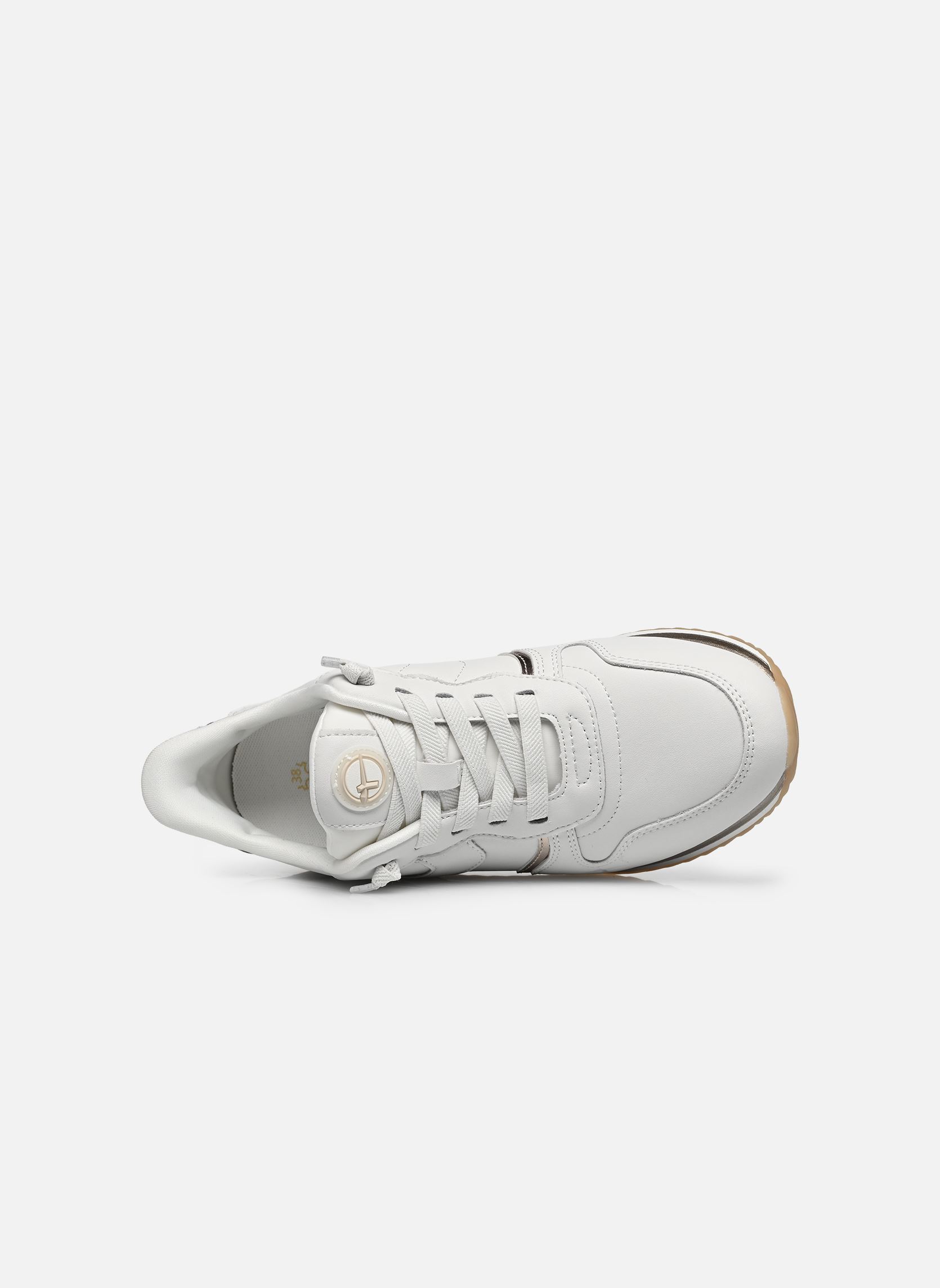 Niedrige Sneaker 83735-46 damen weiß Tamaris Comfort Niedrige Sneaker 83735-46 damen weiß White/gold