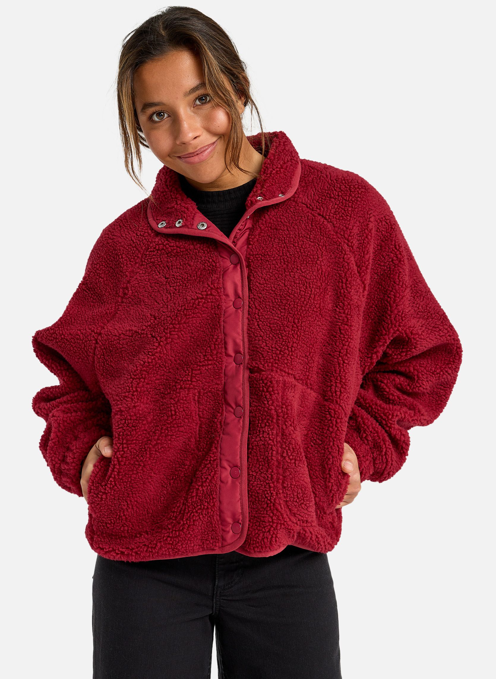 Vestes polaires Travel The World femme rouge Billabong Vestes polaires Travel The World femme rouge Rouge