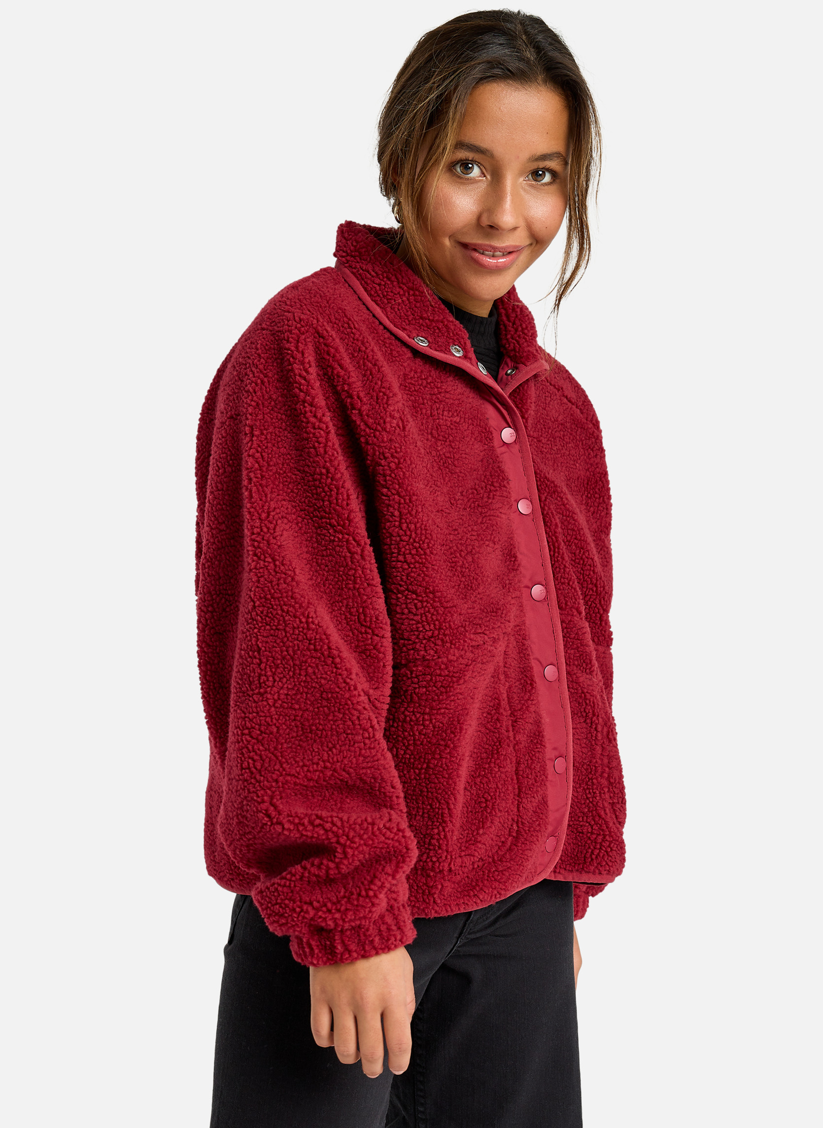 Vestes polaires Travel The World femme rouge Billabong Vestes polaires Travel The World femme rouge Rouge