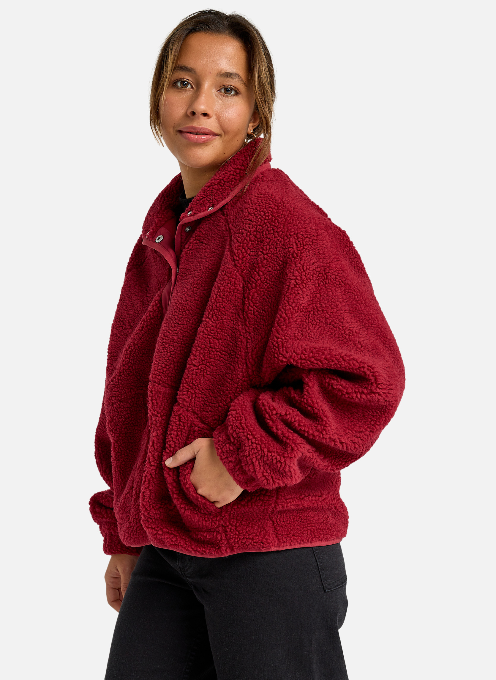 Vestes polaires Travel The World femme rouge Billabong Vestes polaires Travel The World femme rouge Rouge