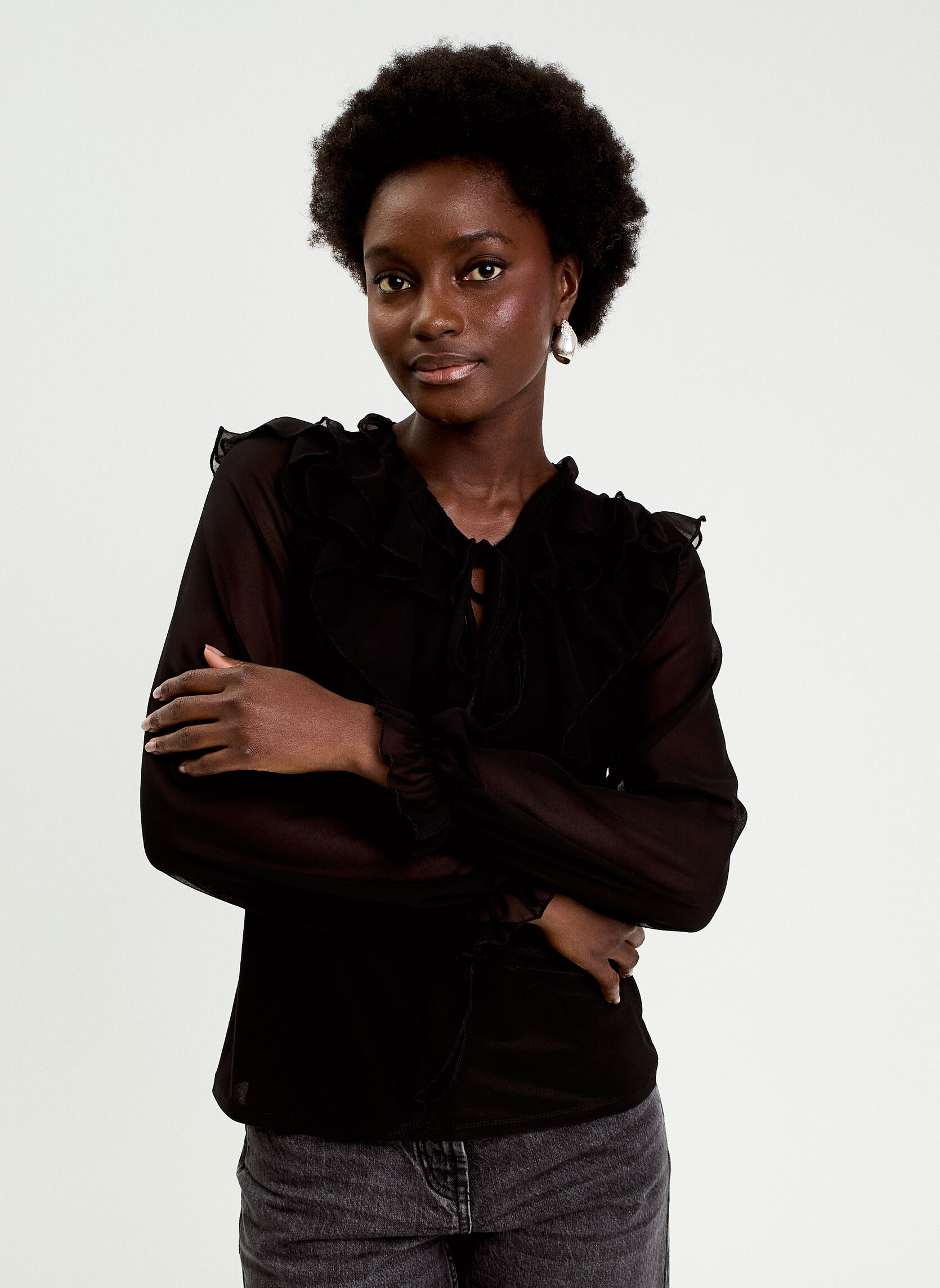 Blouses LBLOUVOLUNI femme noir Cache Cache Blouses LBLOUVOLUNI femme noir Noir