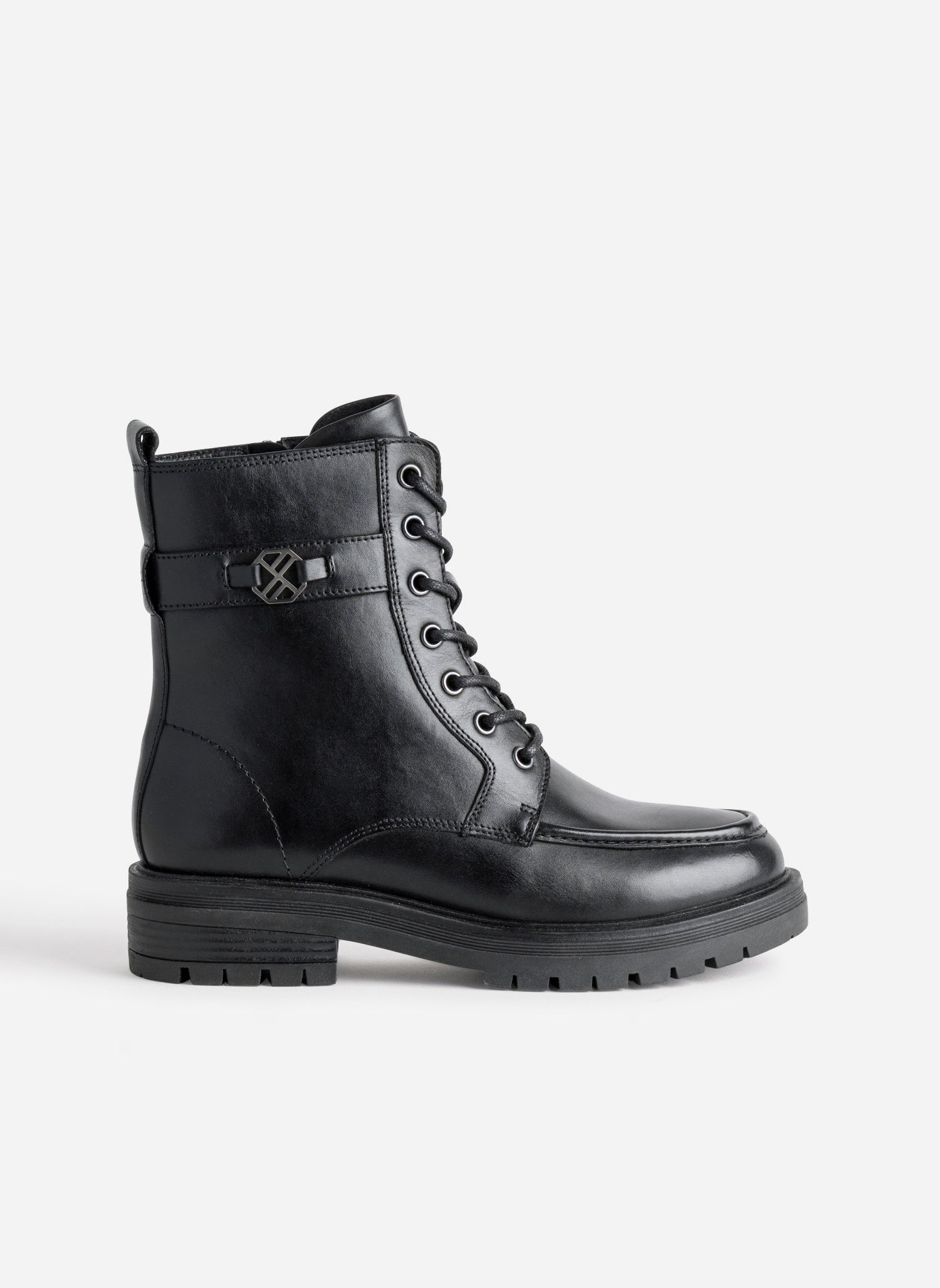 Bottines Plateforme Minelli – Cuir Noir Et Bordeaux, Taille 40, Occasion Bon état