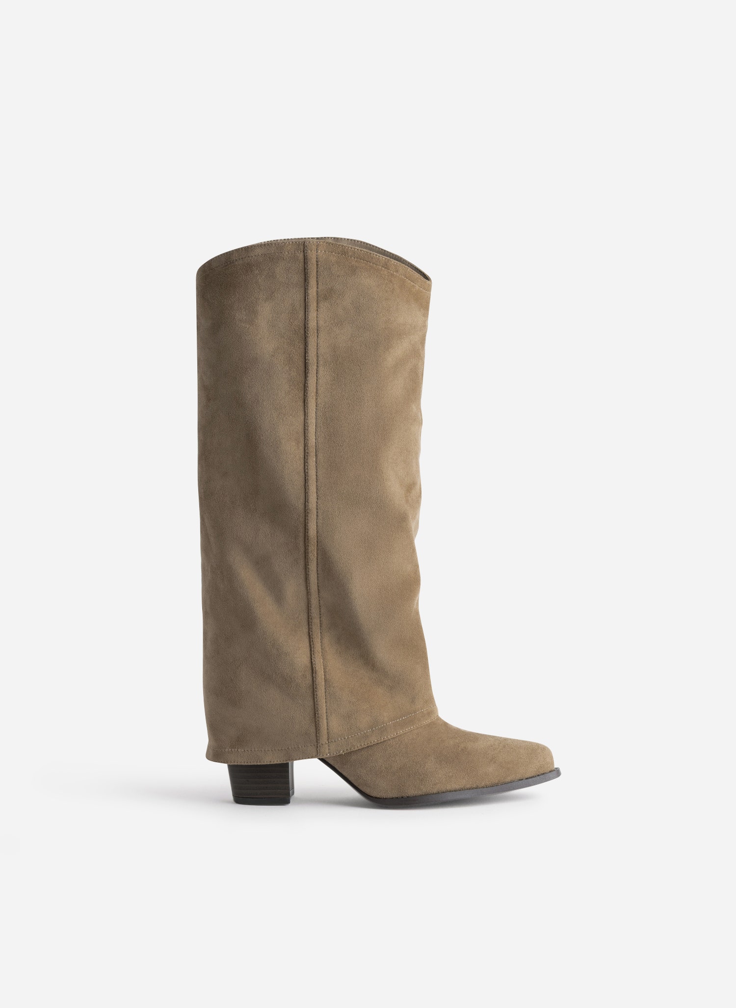 Bottes Femme Max Mara En Cuir Ultra Souple - Couleur Taupe - Taille 37 - Occasion Très Bon état
