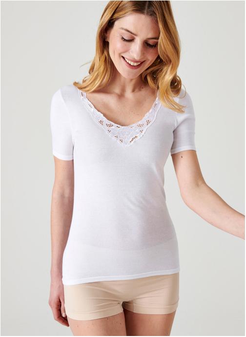 Damart Tee-shirts 62044 femme blanc