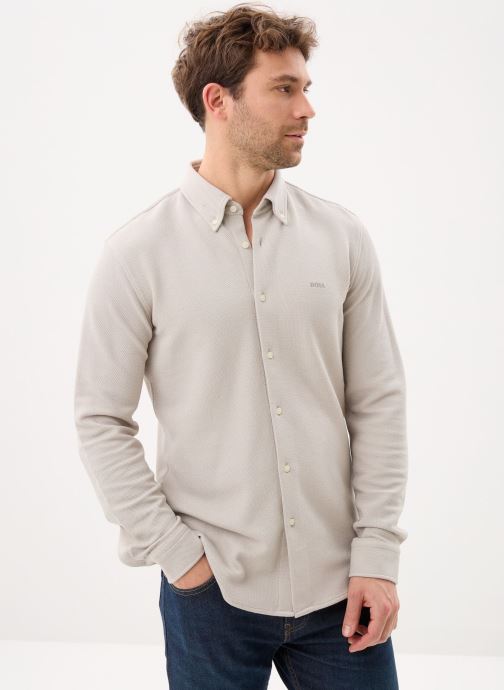 BOSS Chemises Myjersey_M homme gris