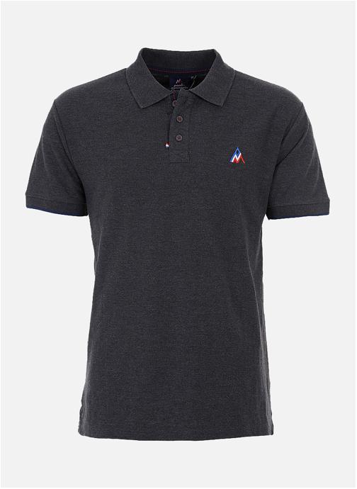 Peak Mountain Polos Polo manches courtes homme COROC GRIS homme gris