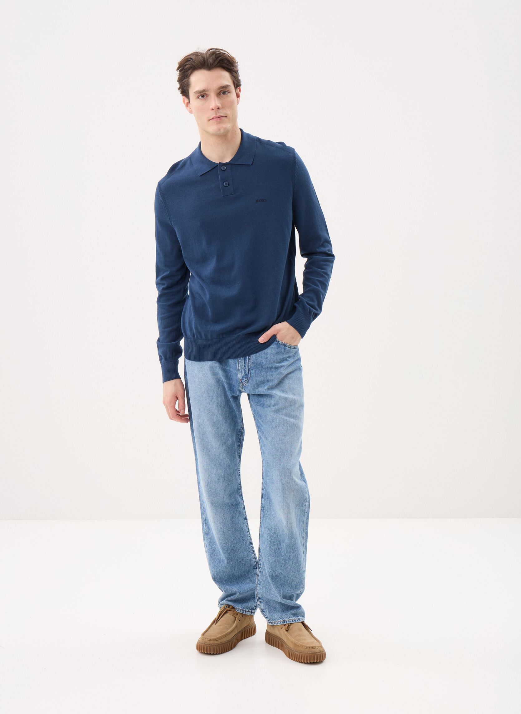 Pulls Asac_PL homme bleu BOSS Pulls Asac_PL homme bleu 464-Open Blue
