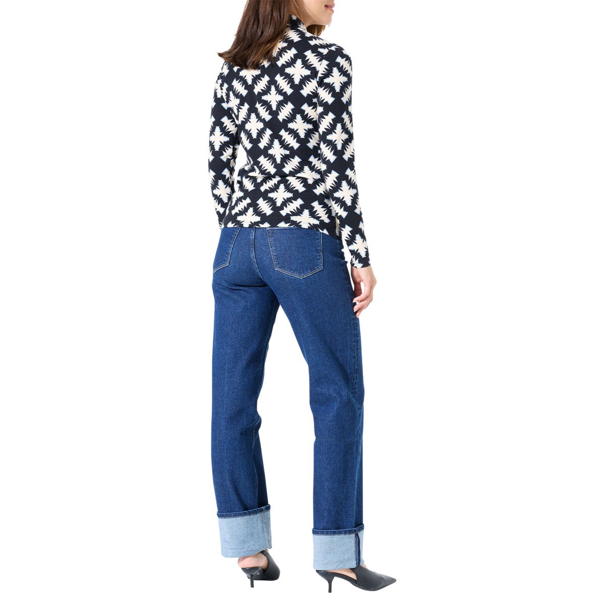 Pull Col Haut Noir Chic pour Femmes